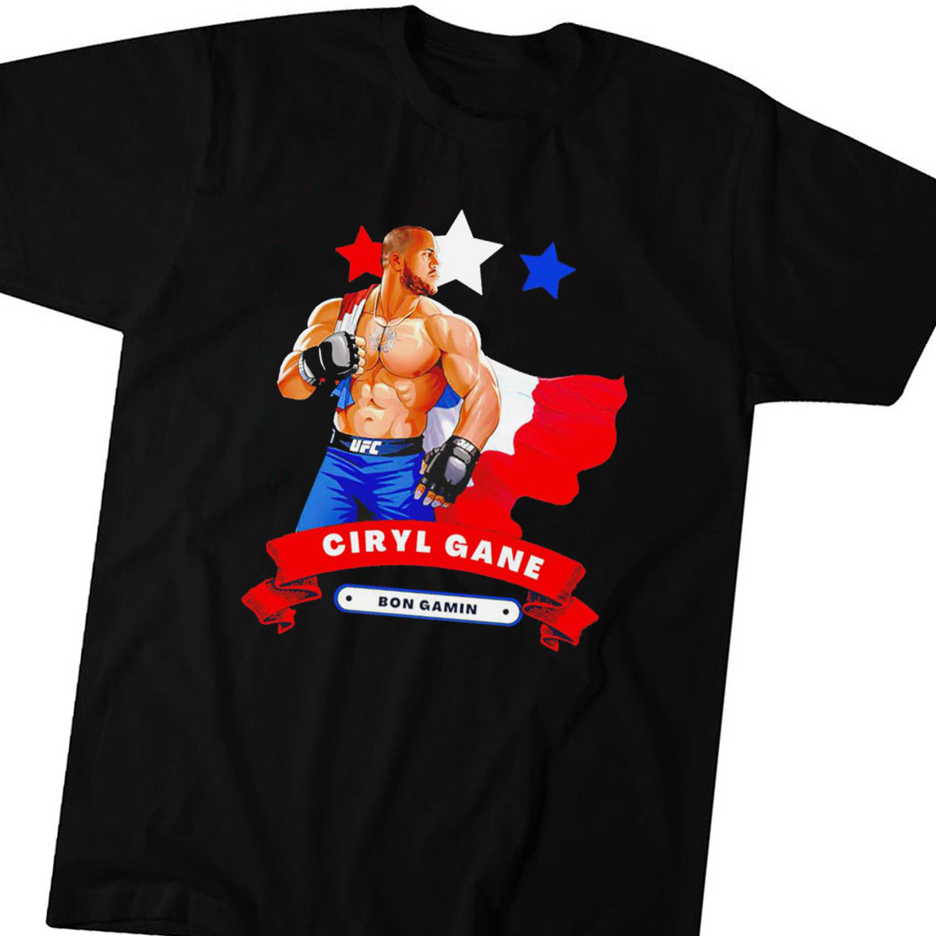 Official Cyril Gane Cartoon Mixed Martial Shirt Ladies Tee