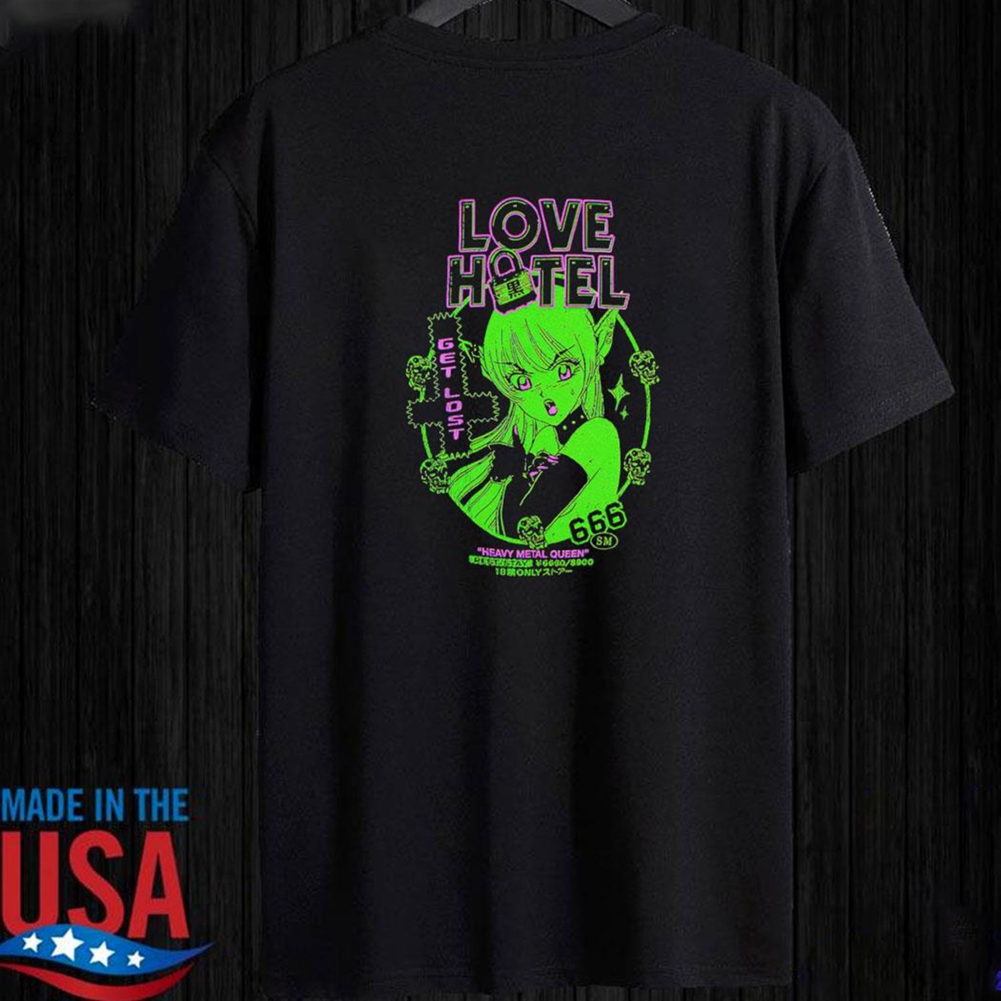 Official Love Hotel Get Lost T-shirt Ladies Tee