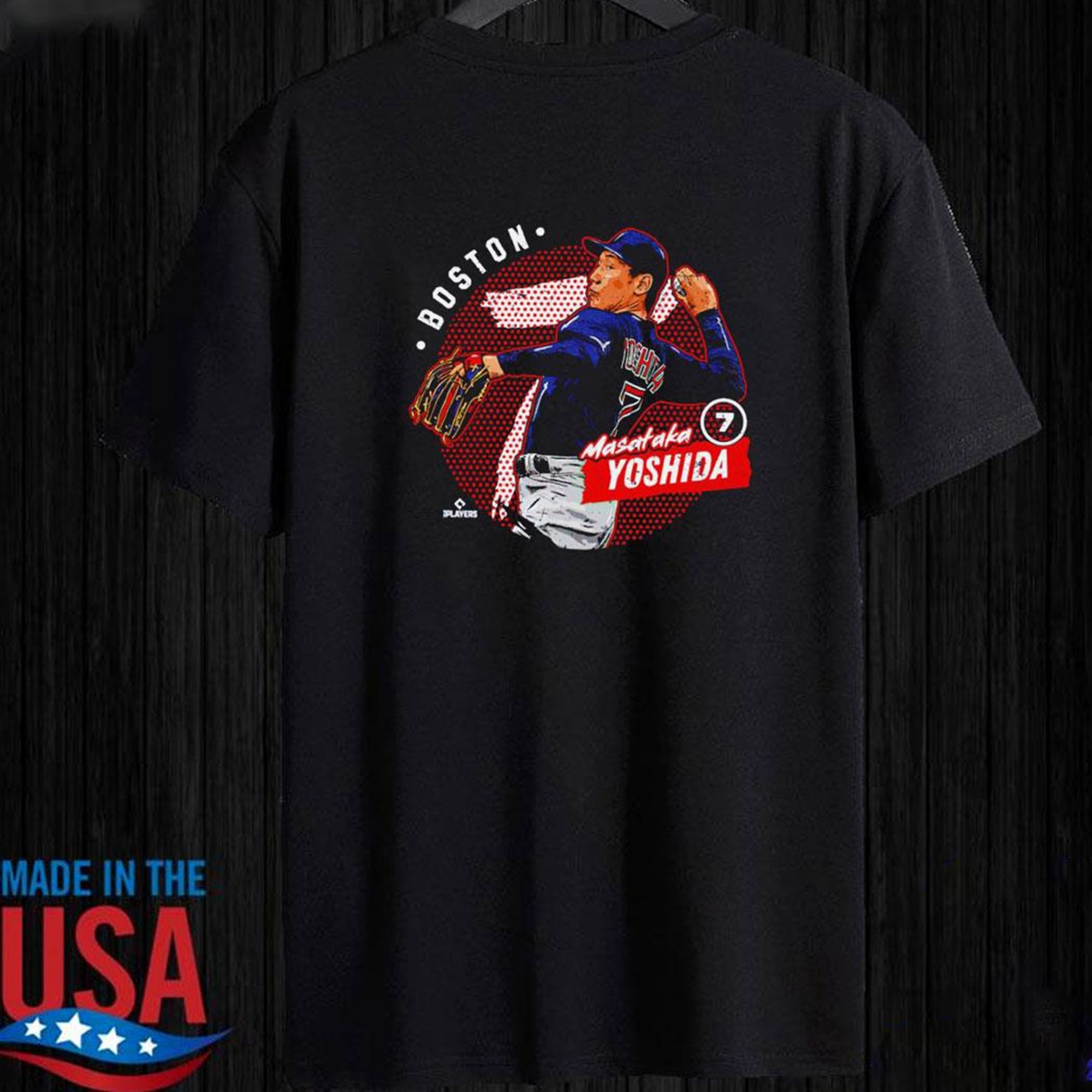 Official Masataka Yoshida Boston Dots T-shirt Ladies Tee