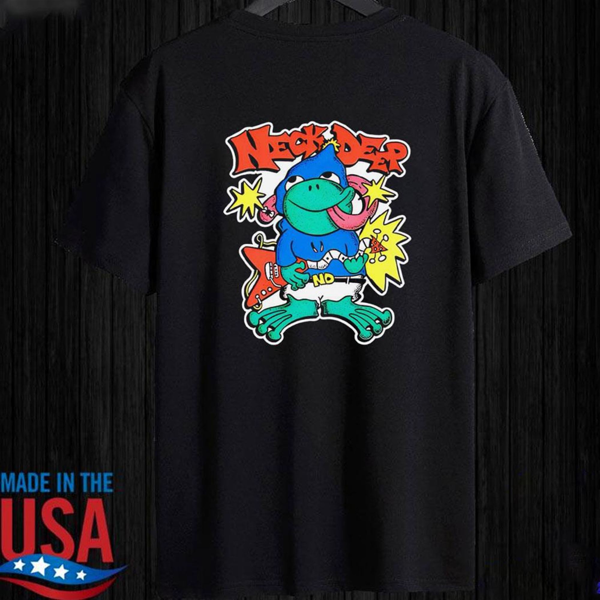 Official Neck Deep Frog T-shirt Ladies Tee