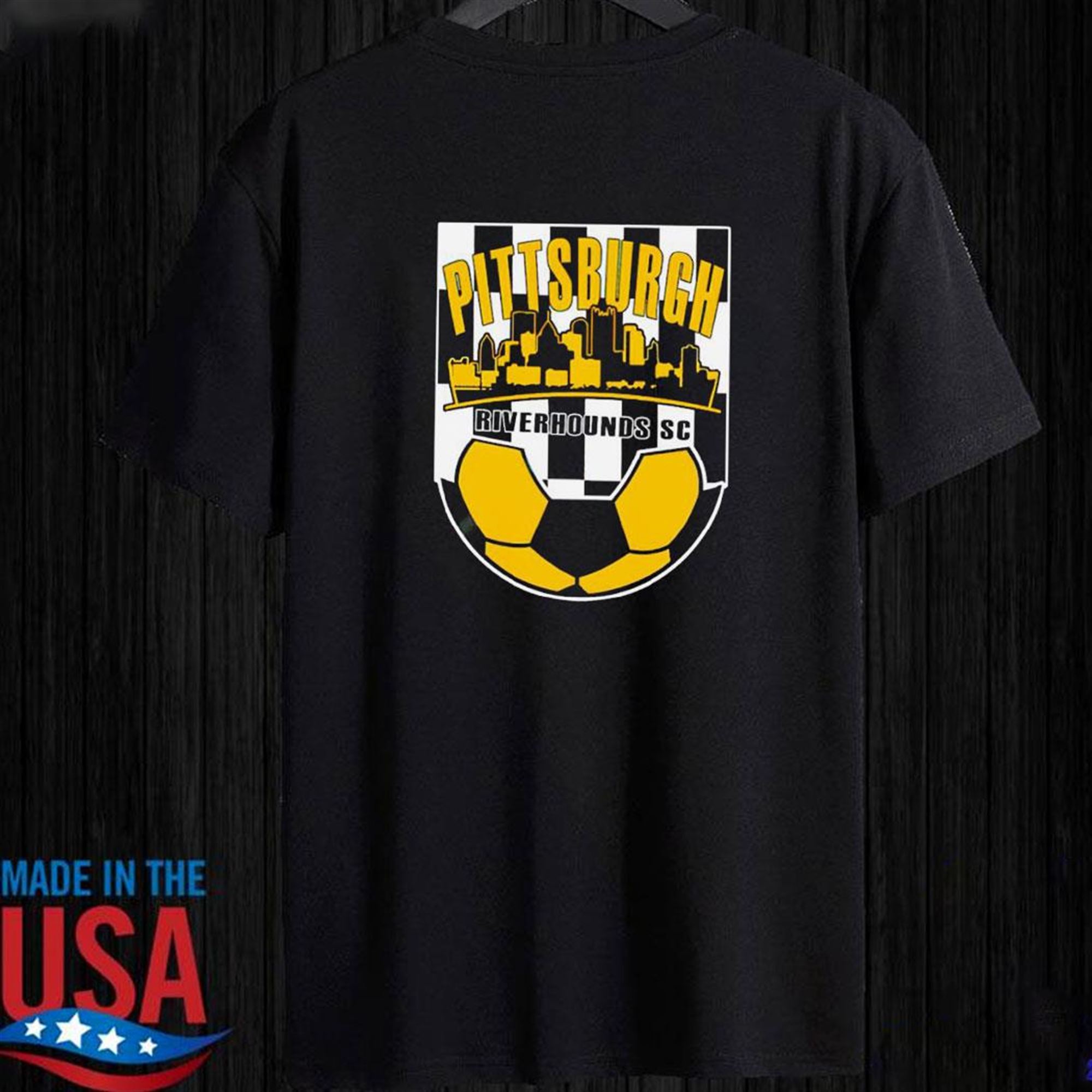 Official Pittsburgh Riverhounds Sc T-shirt Ladies Tee Official Pittsburgh Riverhounds Sc T-shirt Ladies Tee