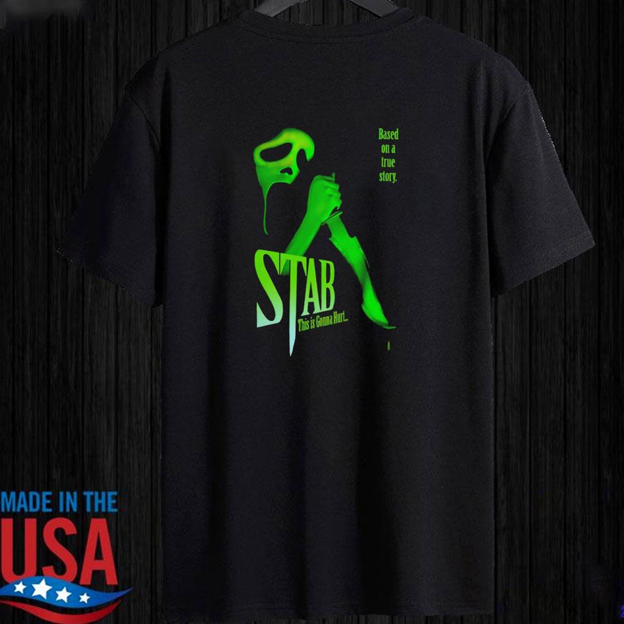 Official Stab This Is Gonna Hurt Based On A True Story T-shirt Ladies Tee