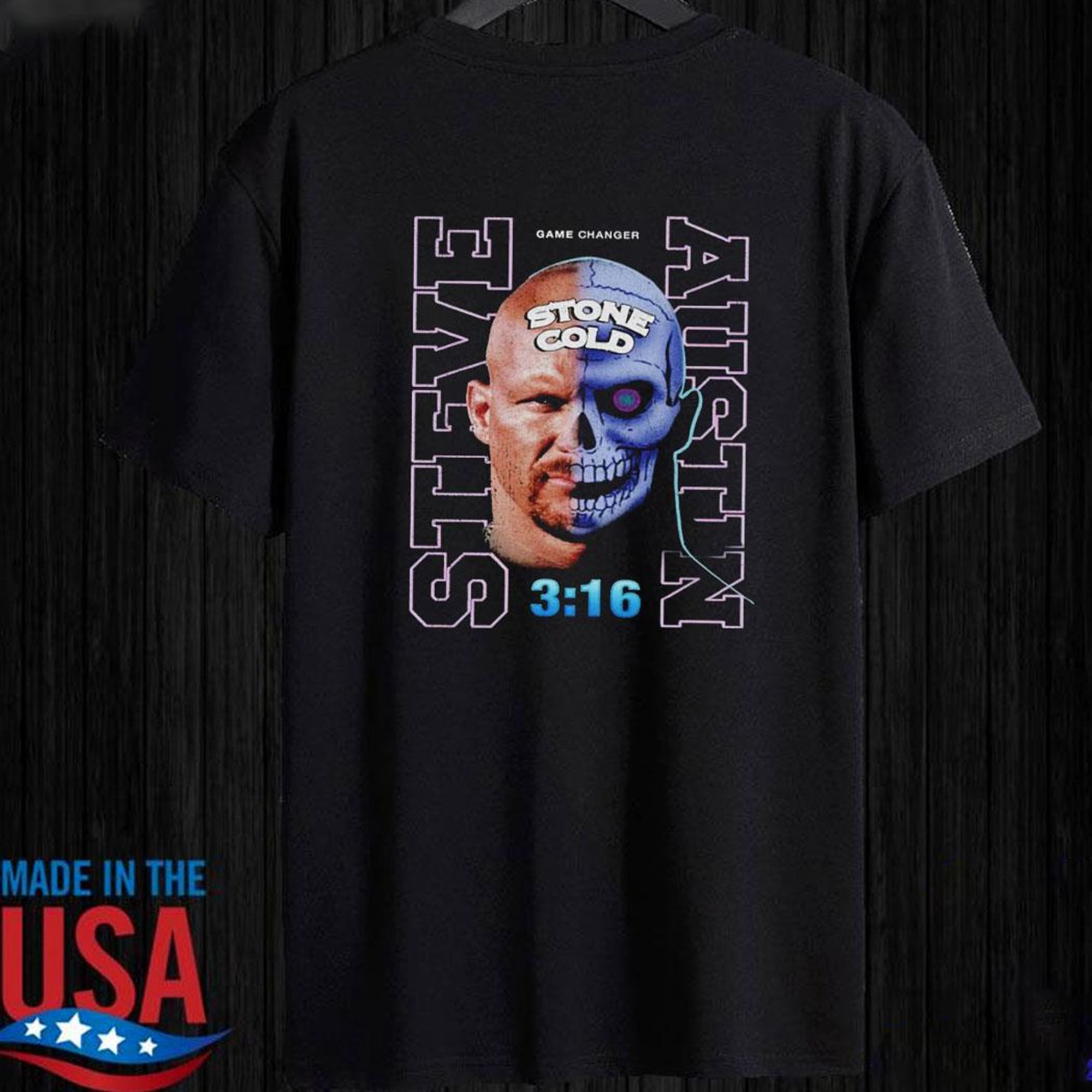 Official Steve Austin Stone Cold 316 T-shirt Ladies Tee