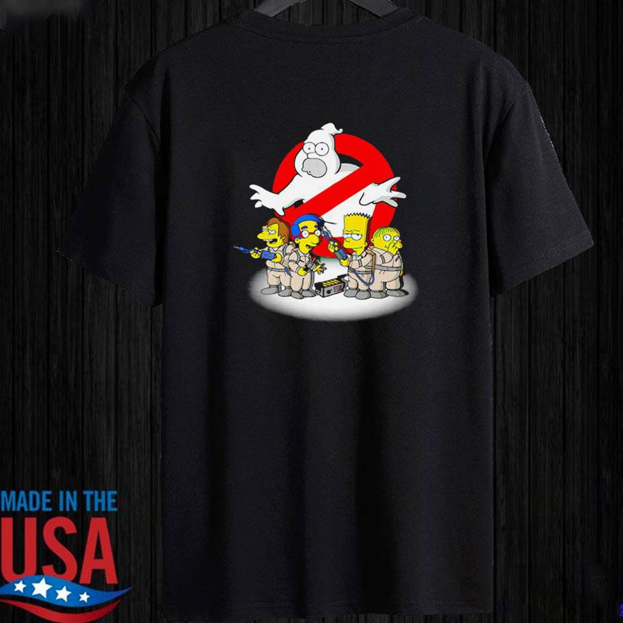 Official The Simpsons Homer Busters T-shirt Ladies Tee