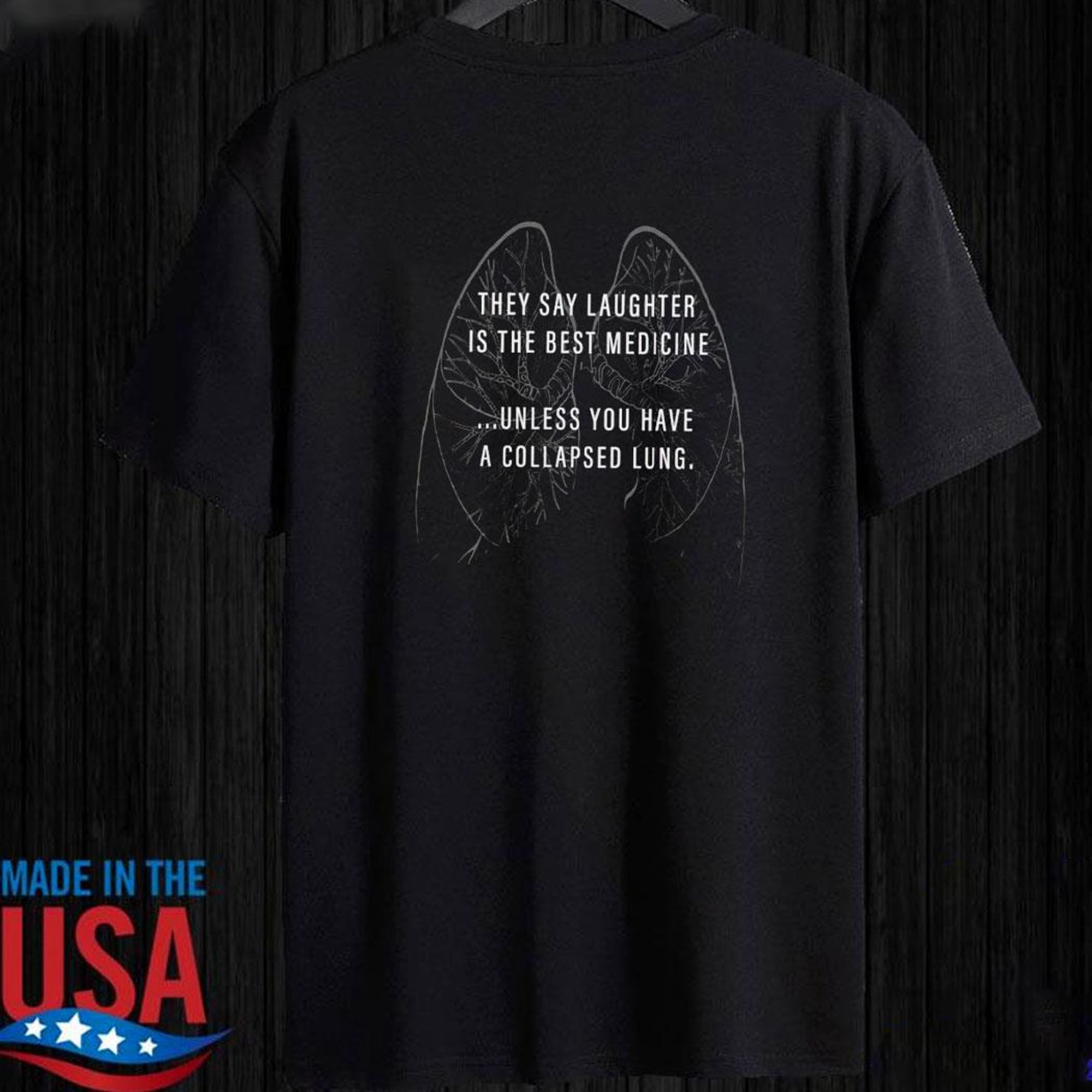 Official They Say Laughter Is The Best Medicine T-shirt Ladies Tee