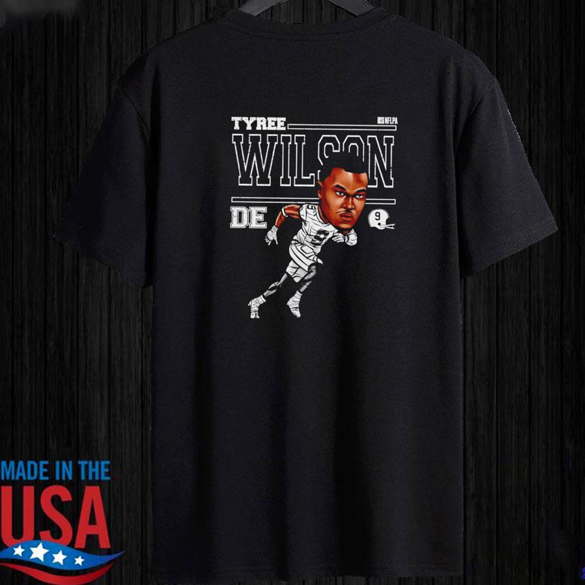 Official Tyree Wilson Las Vegas Cartoon Player T-shirt Ladies Tee