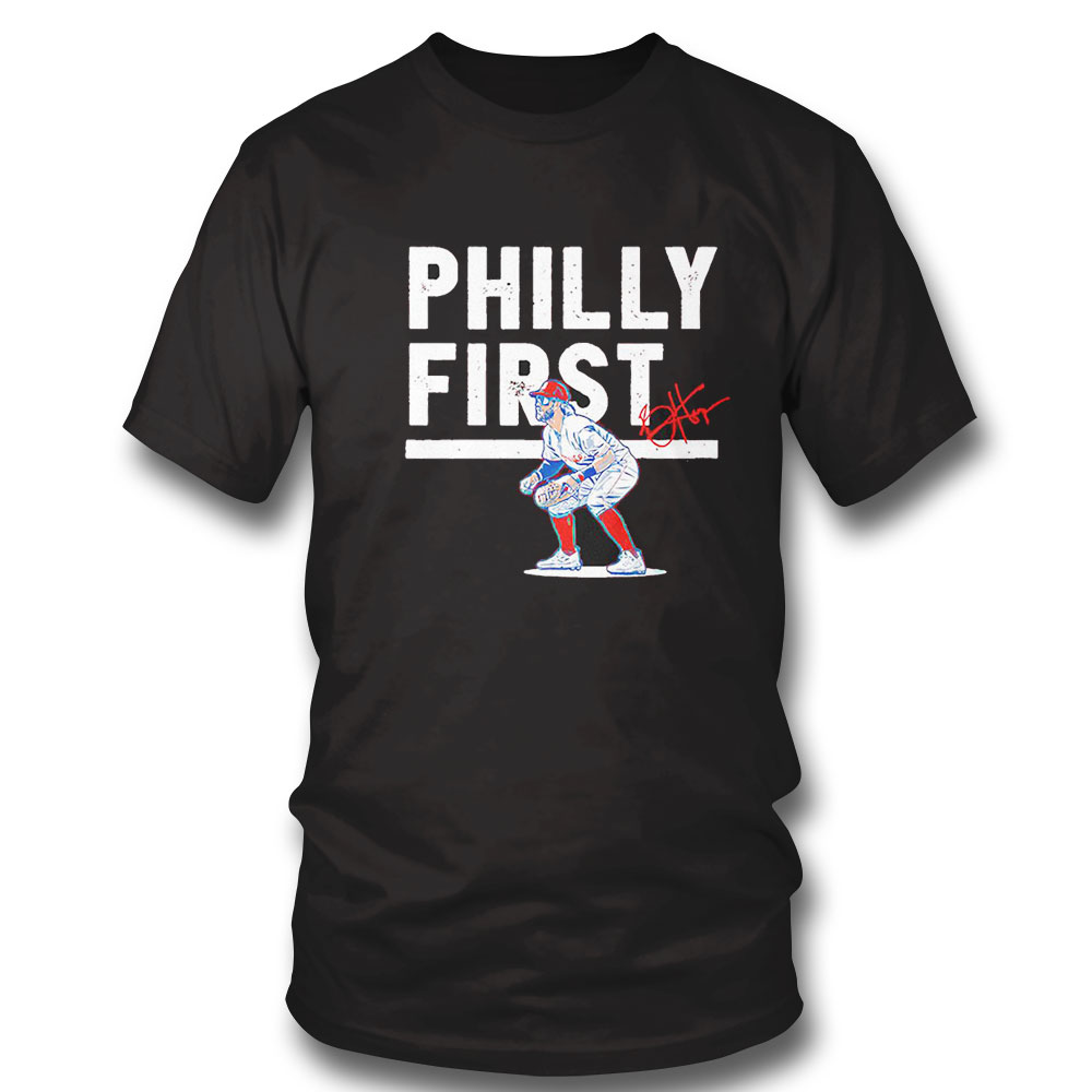 Philly First Bryce Harper Philadelphia Phillies Signature 2023 Shirt Hoodie