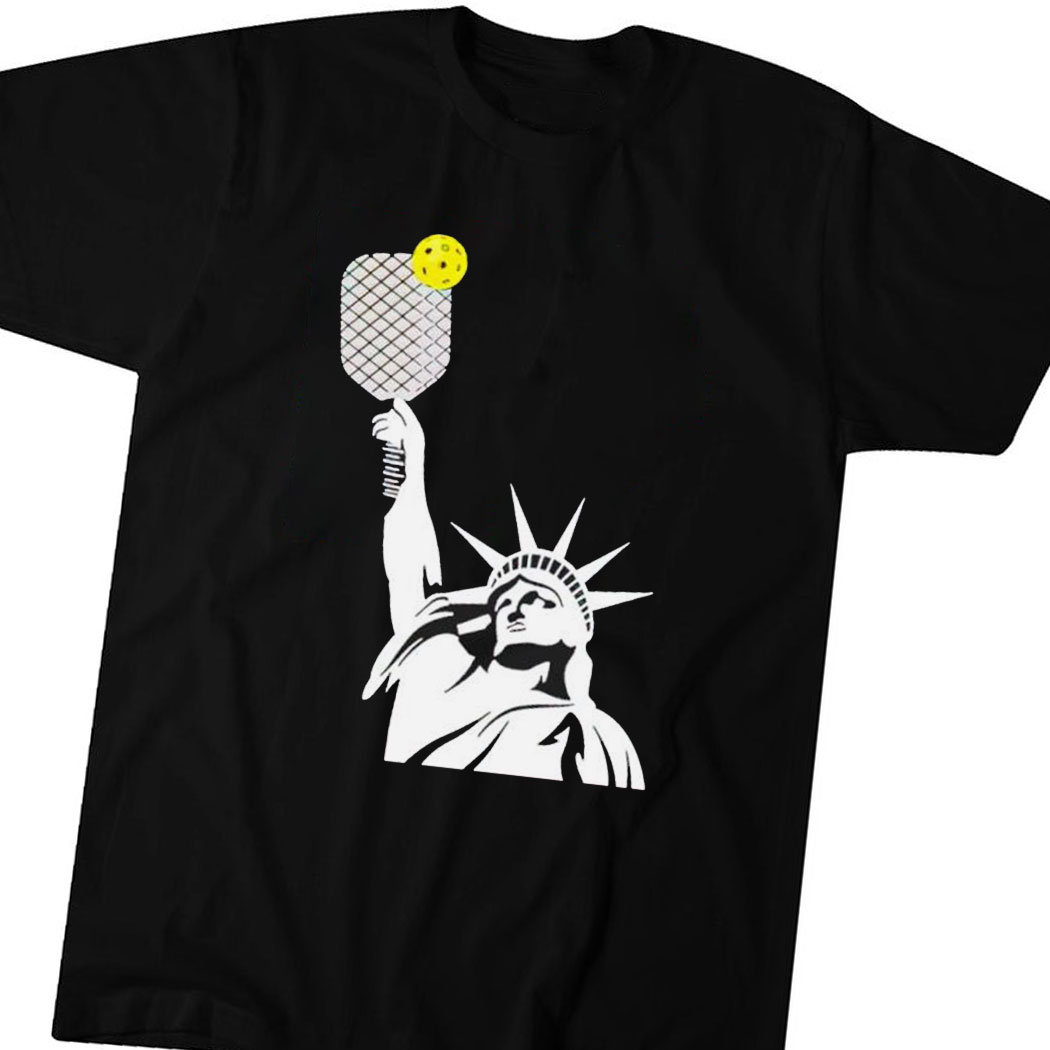 Pickleball Statue Of Liberty T-shirt Hoodie