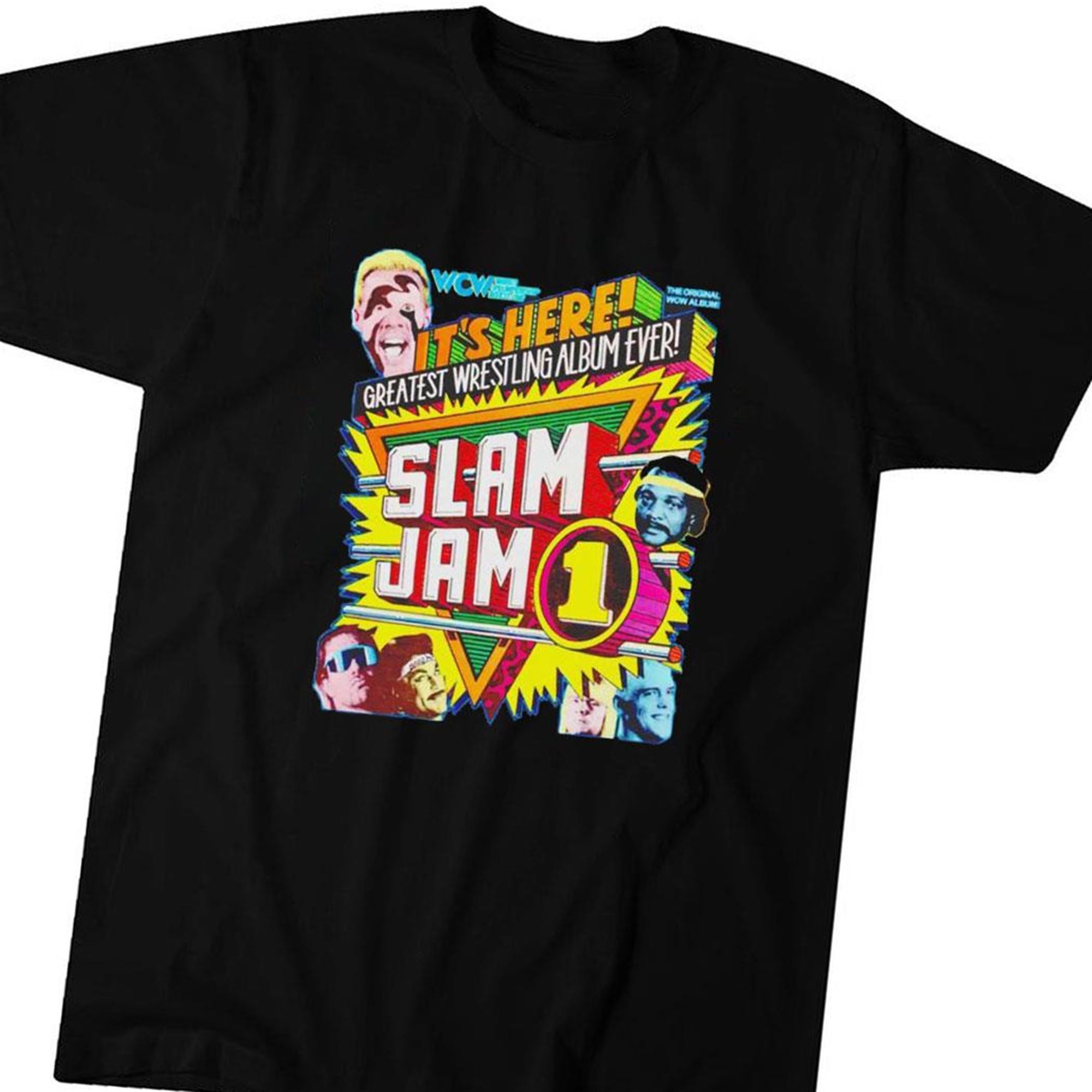 Slam Jam 1 Its Here Greatest Wrestling Album Ever T-shirt