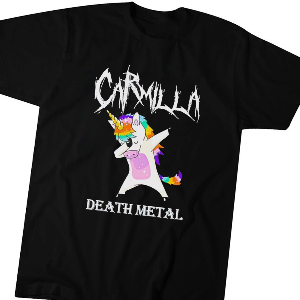 Unicorn Dabbing Carmilla Death Metal T-shirt Hoodie