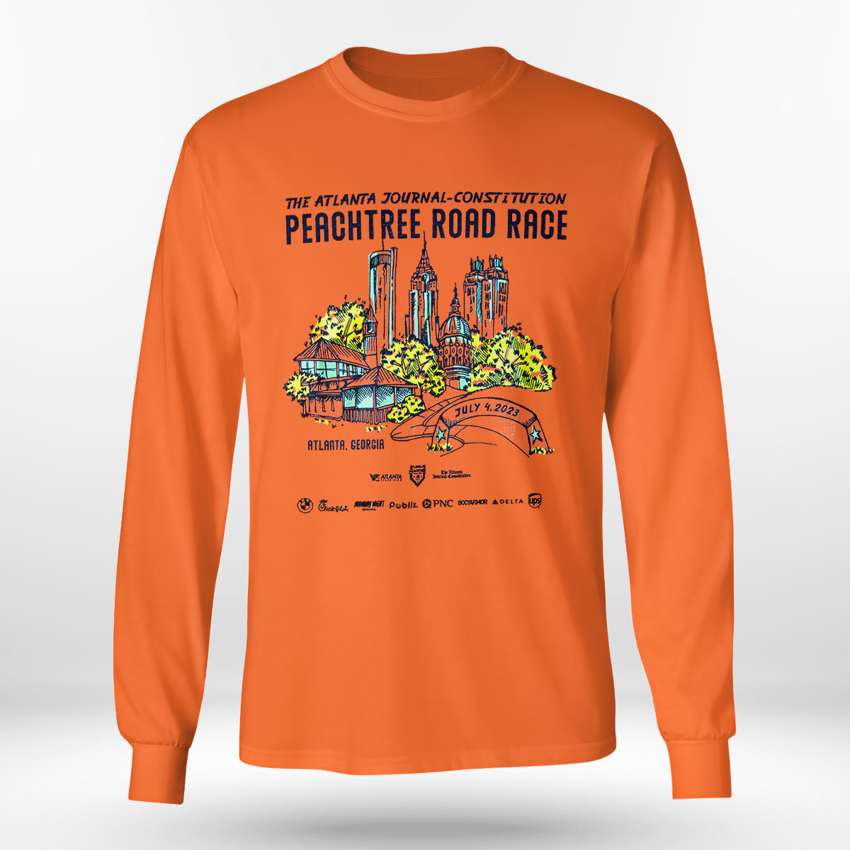 2023 Ajc Peachtree Road Race Shirt Atalanta George 