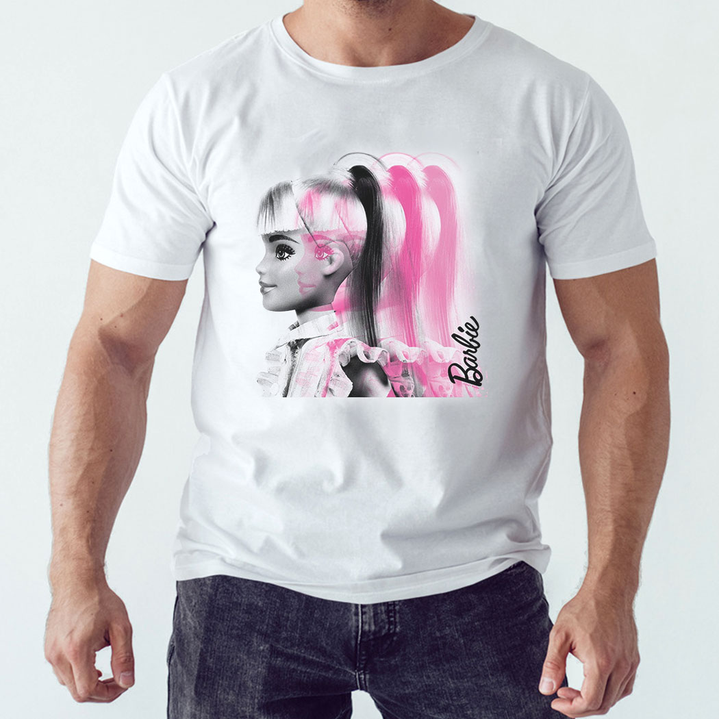Barbie Pink Profile T-shirt Barbie Graphic Tee