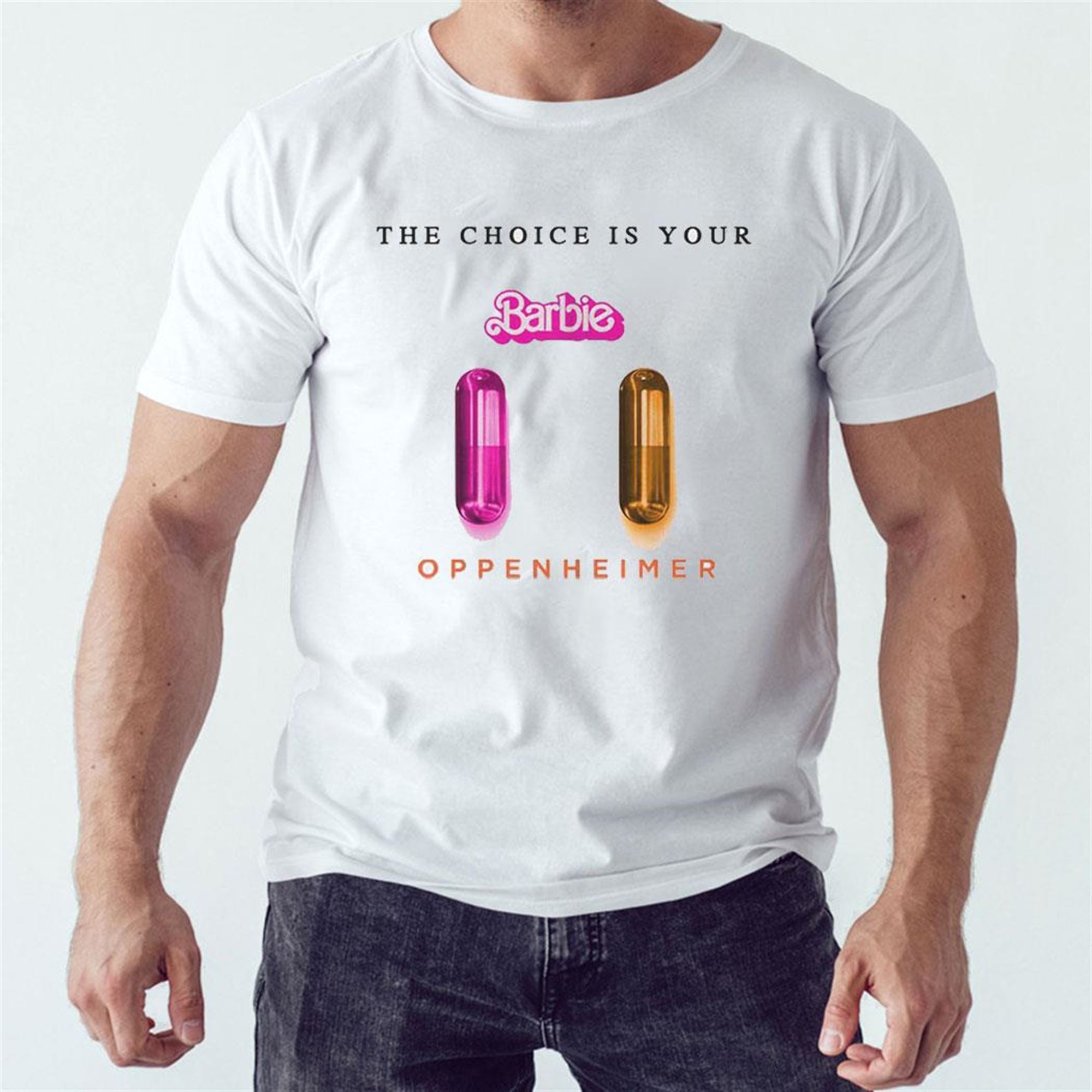 Choose Your Pill Barbie And Oppenheimer The Choice Is Yours The Matrix Shirt