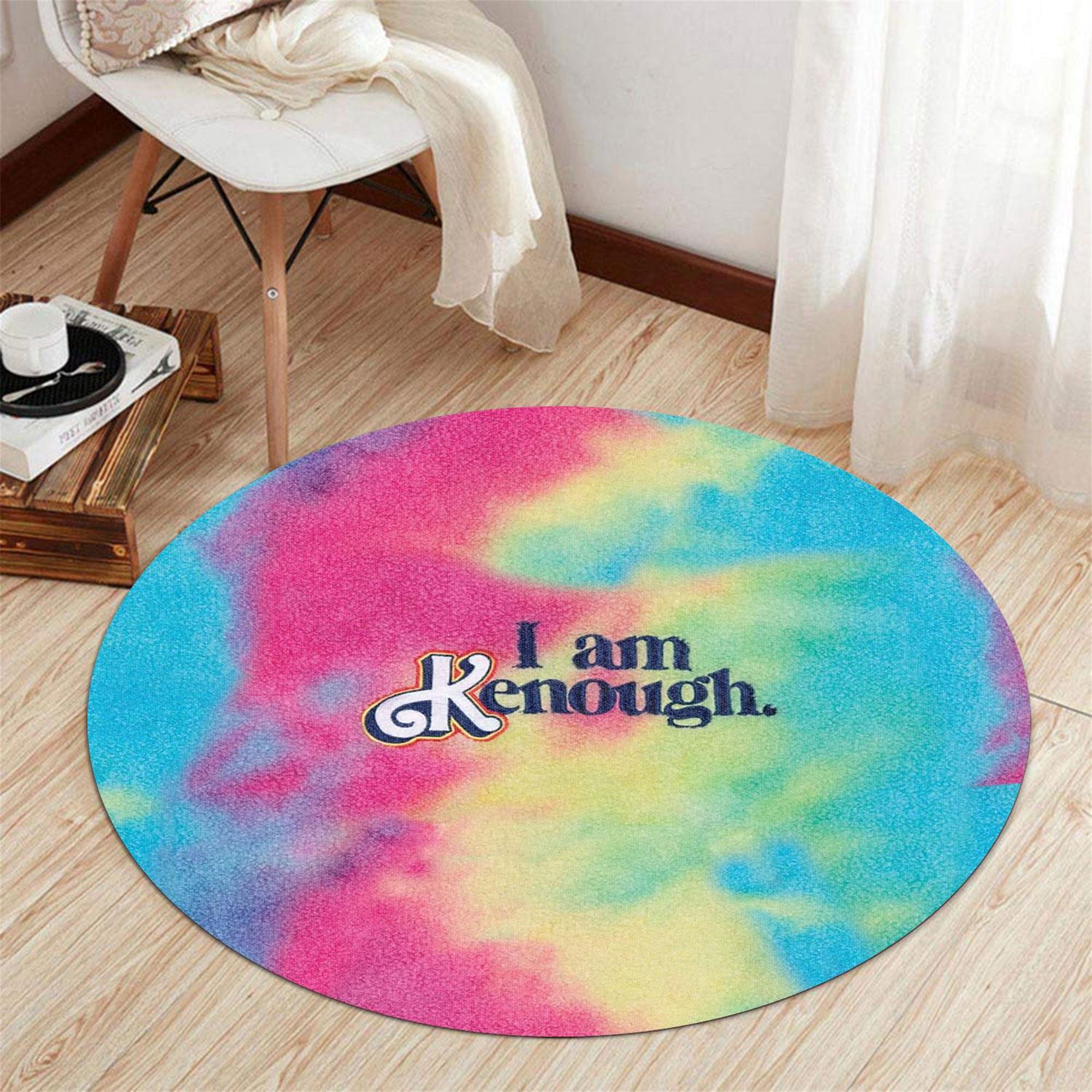 I Am Kenough Hoodie Barbie Round Rug