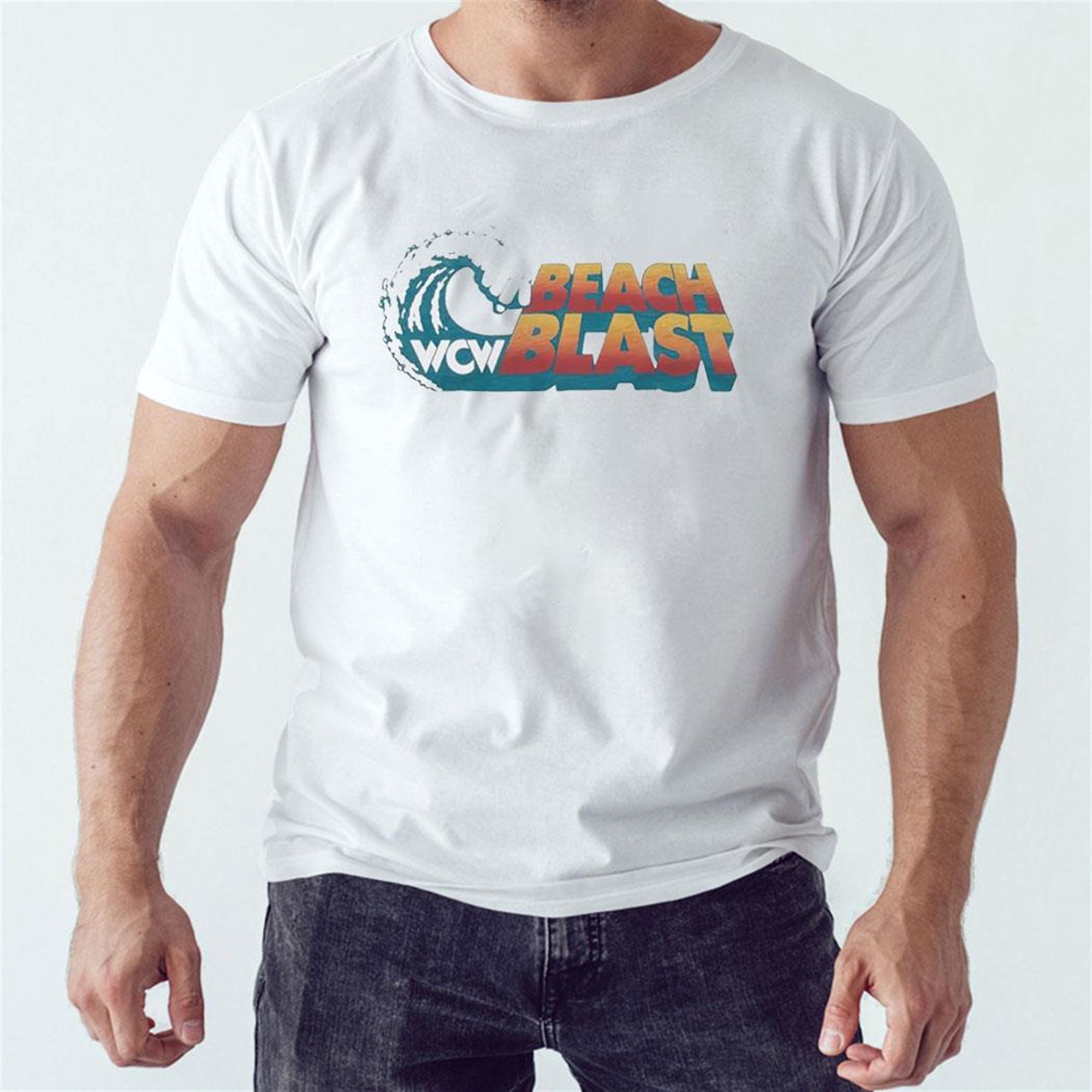 Official Wcw Beach Blast T-shirt Official Wcw Beach Blast T-shirt