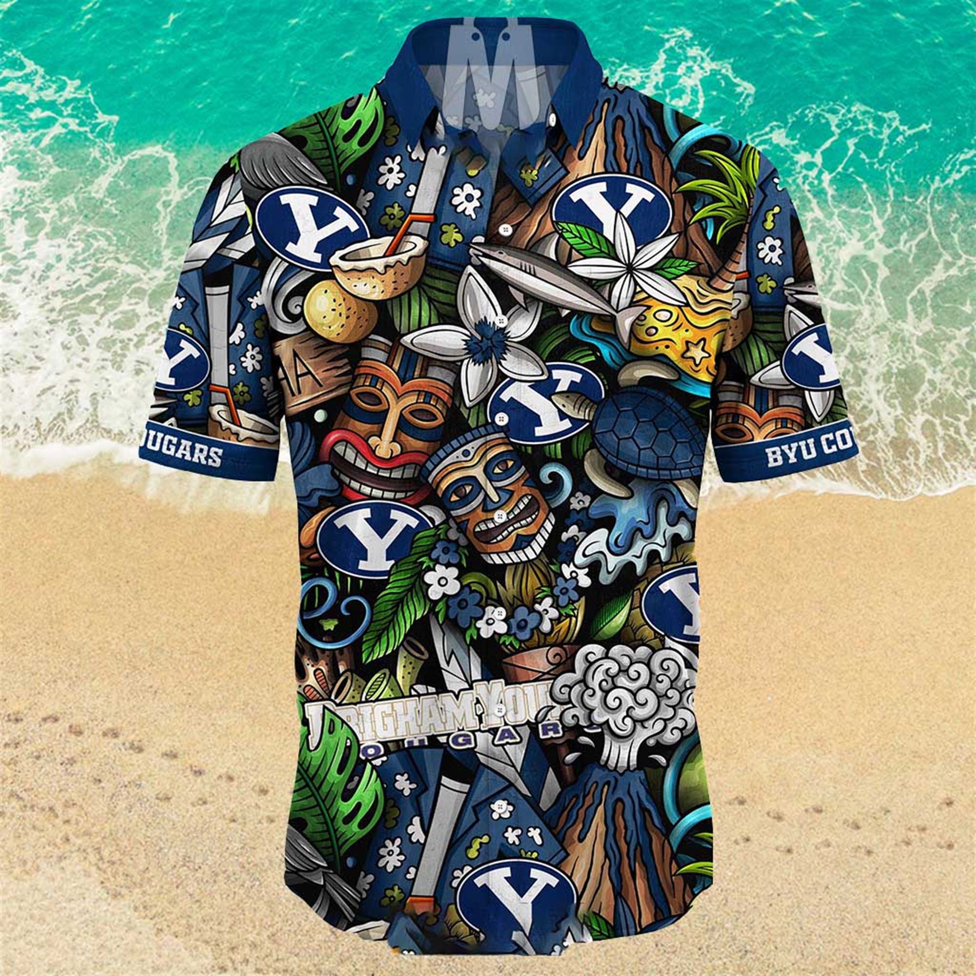 Byu Cougars Ncaa Mens Floral Special Design Hawaiian Shirt