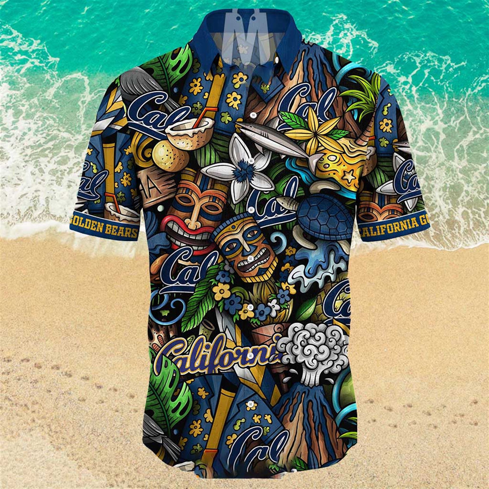 California Golden Bears Ncaa Mens Floral Special Design Hawaiian Shirt