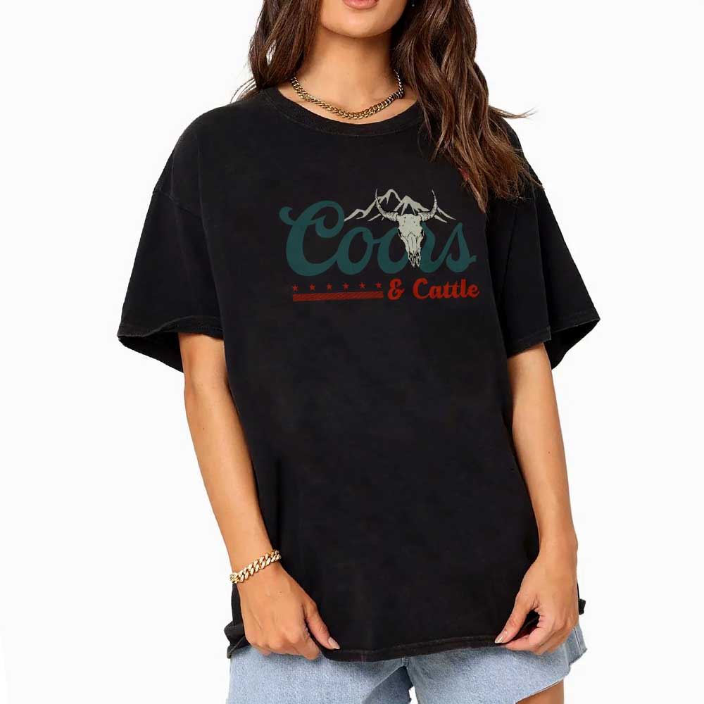 Coors And Cattle Cowboy Beer Shirt