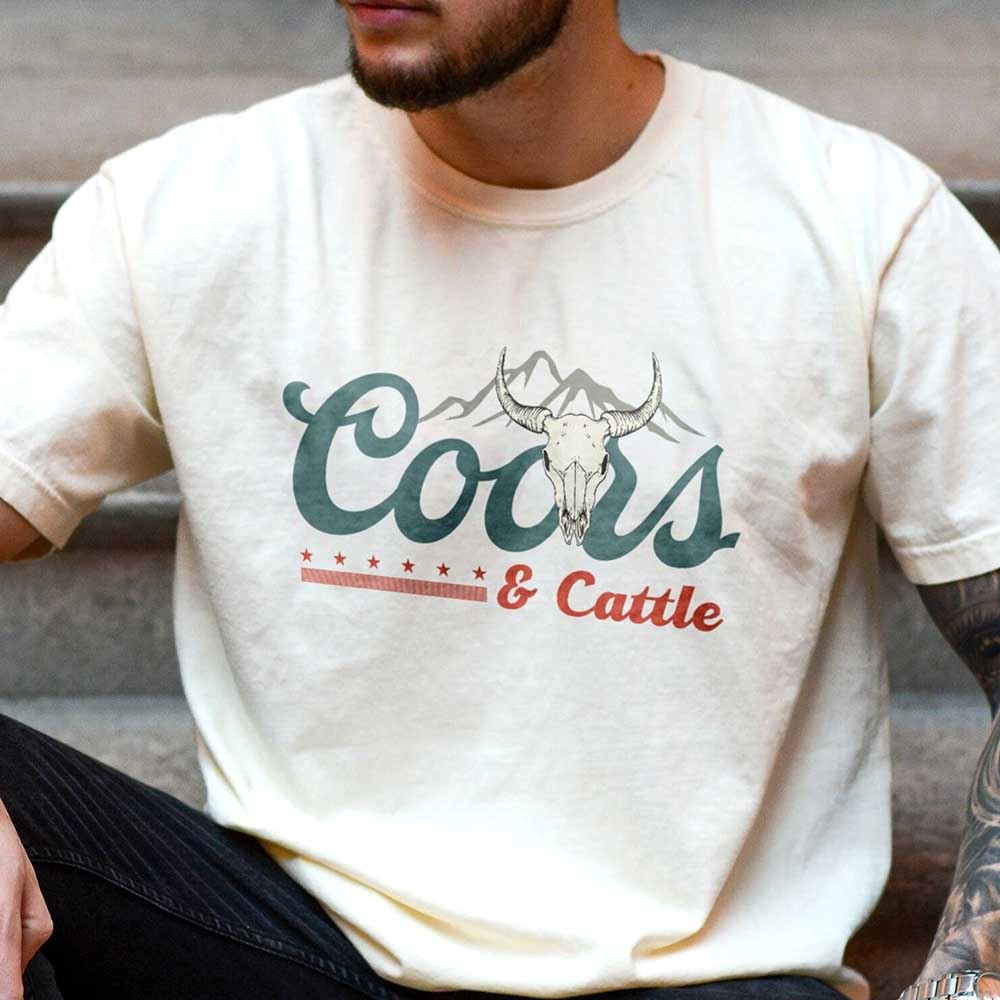 Coors And Cattle Cowboy Beer Shirt