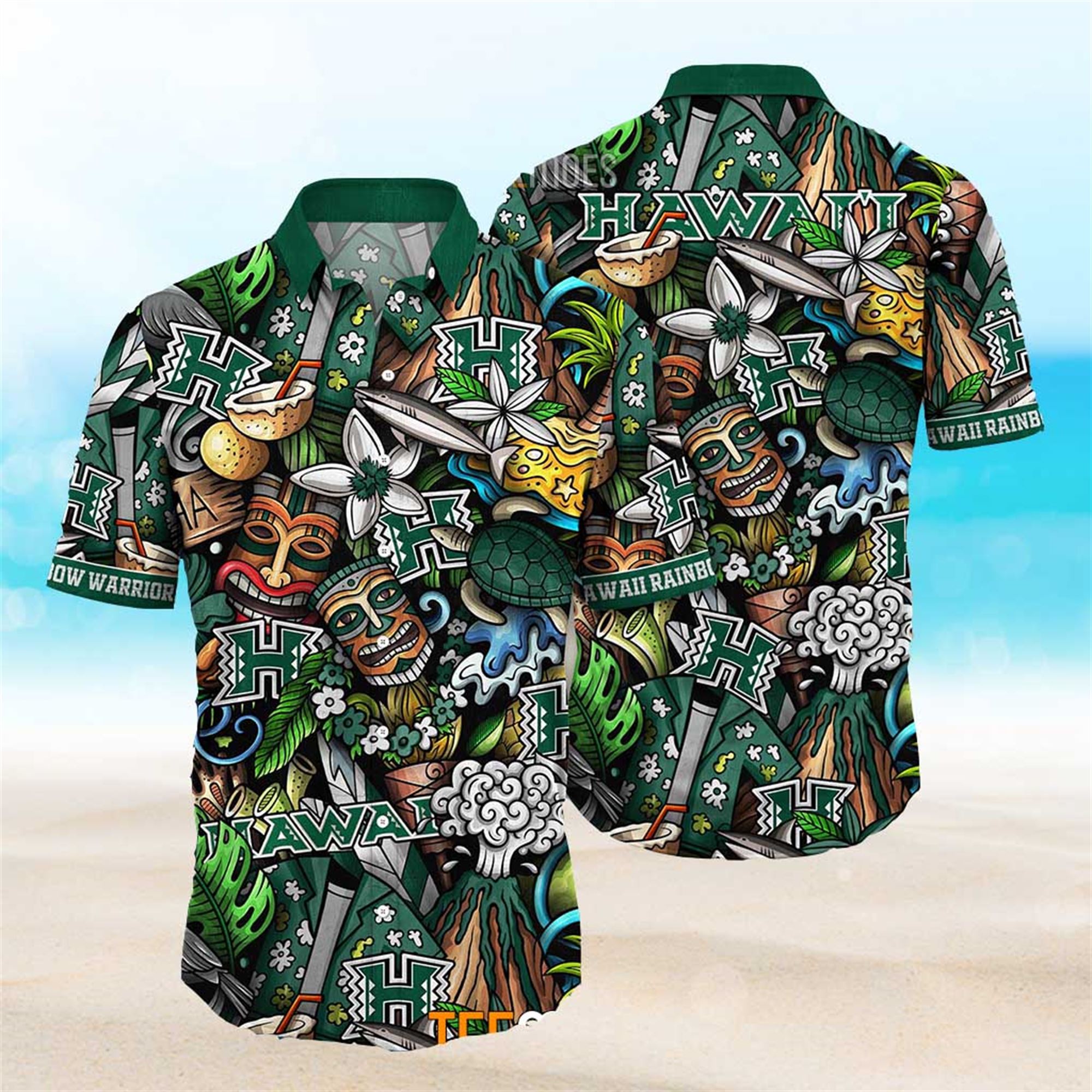 Hawaii Rainbow Warriors Ncaa Mens Floral Special Design Hawaiian Shirt Hawaii Rainbow Warriors Ncaa Mens Floral Special Design Hawaiian Shirt