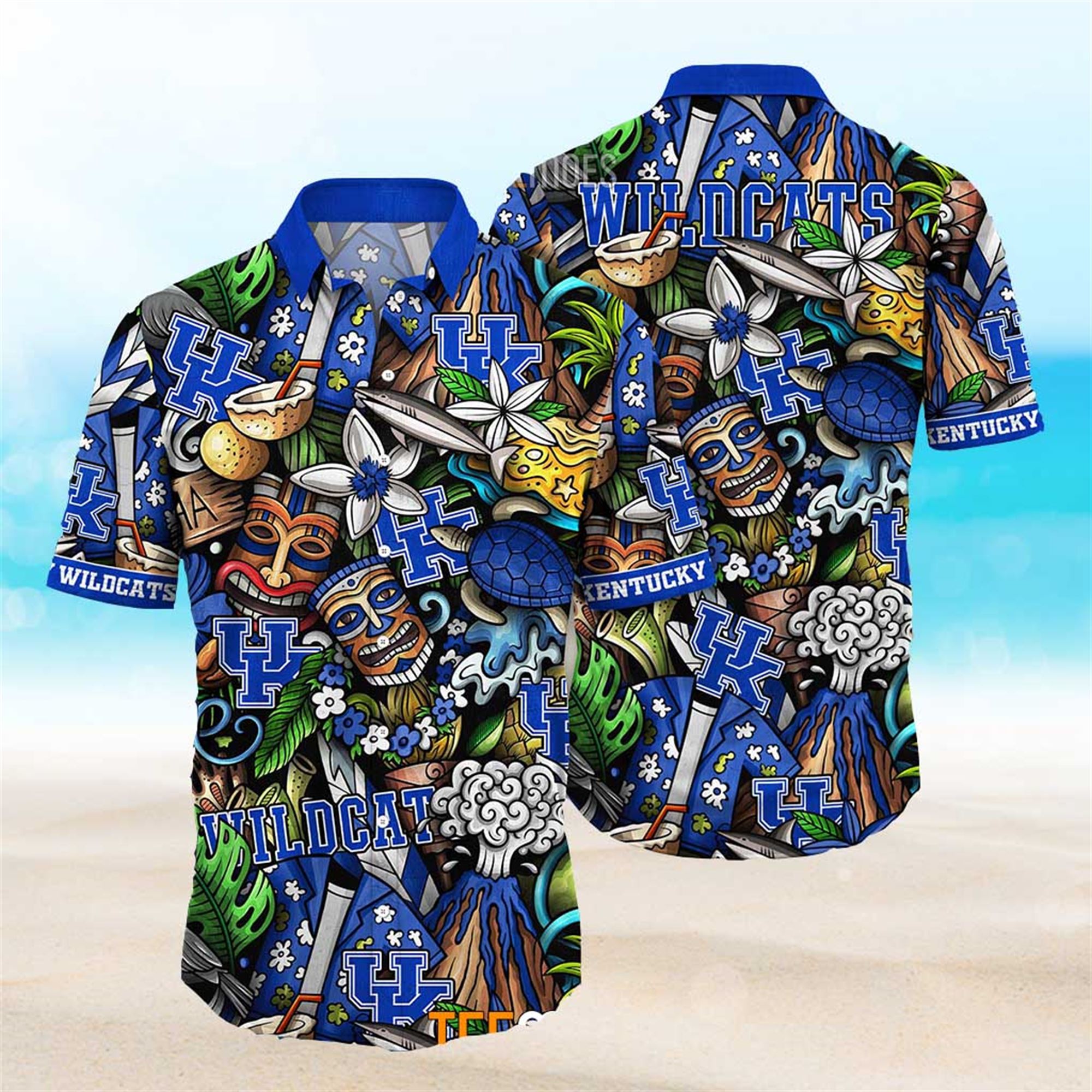 Kentucky Wildcats Ncaa Mens Floral Special Design Hawaiian Shirt Kentucky Wildcats Ncaa Mens Floral Special Design Hawaiian Shirt