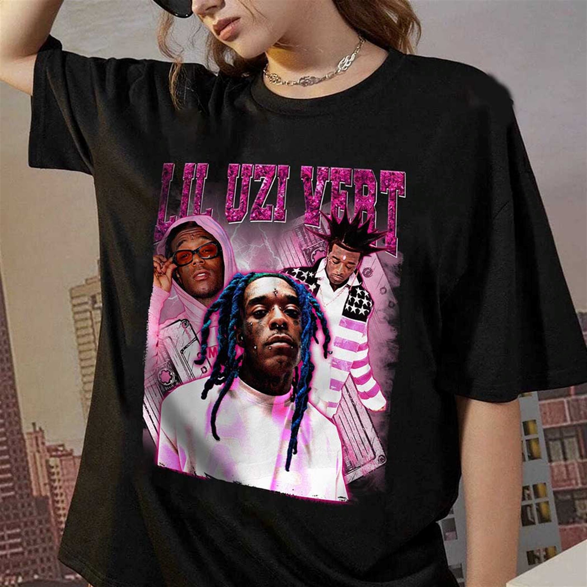 Lil Uzi Pink Tape Shirt Sweatshirt