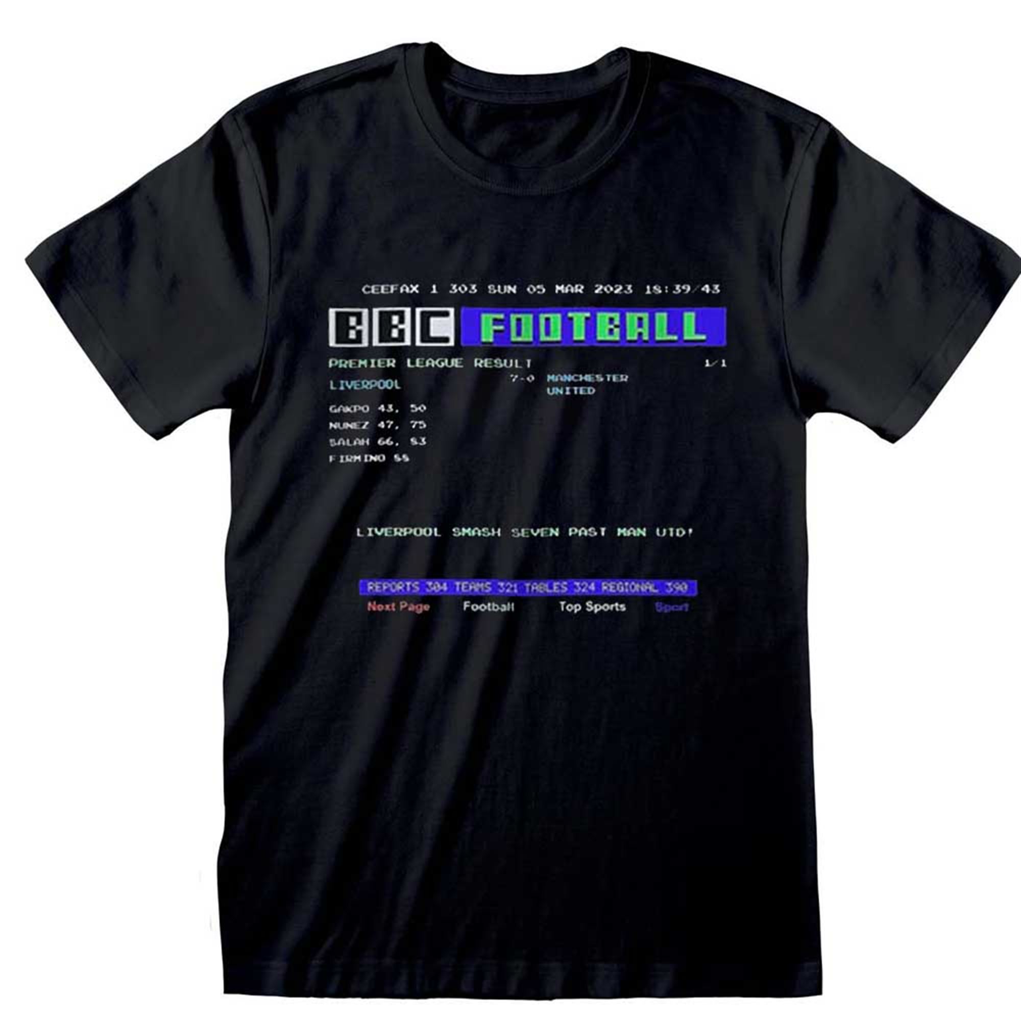 Liverpool 7-0 Bbc Football T-shirt