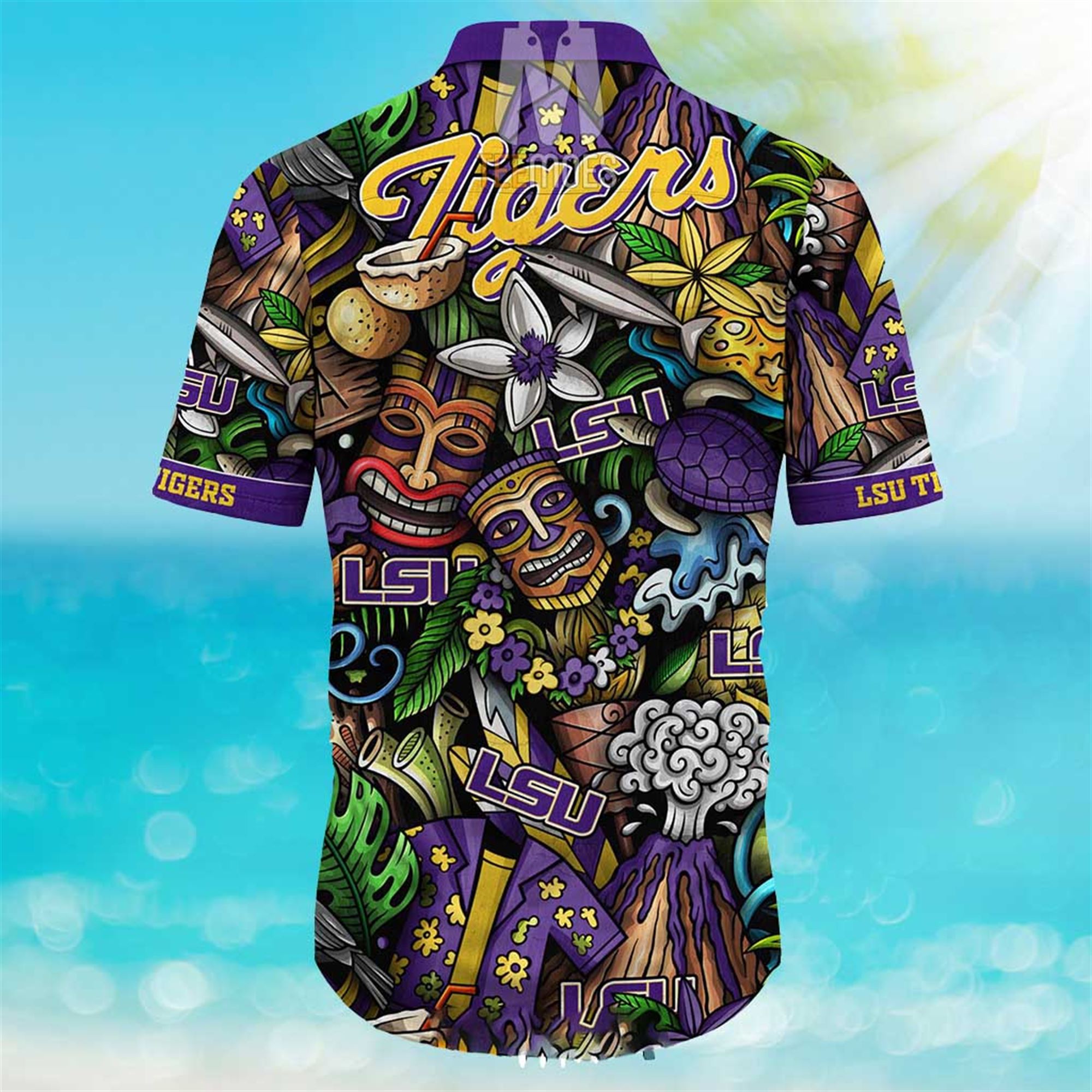 Lsu Tigers Ncaa Mens Floral Special Design Hawaiian Shirt Lsu Tigers Ncaa Mens Floral Special Design Hawaiian Shirt