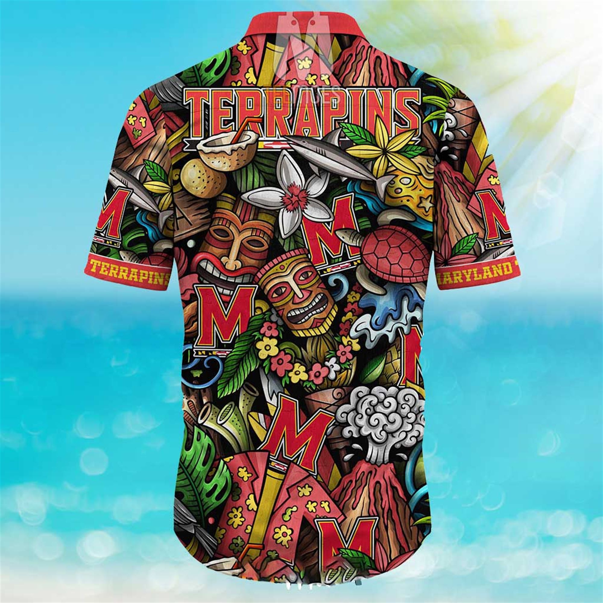 Maryland Terrapins Ncaa Mens Floral Special Design Hawaiian Shirt Maryland Terrapins Ncaa Mens Floral Special Design Hawaiian Shirt
