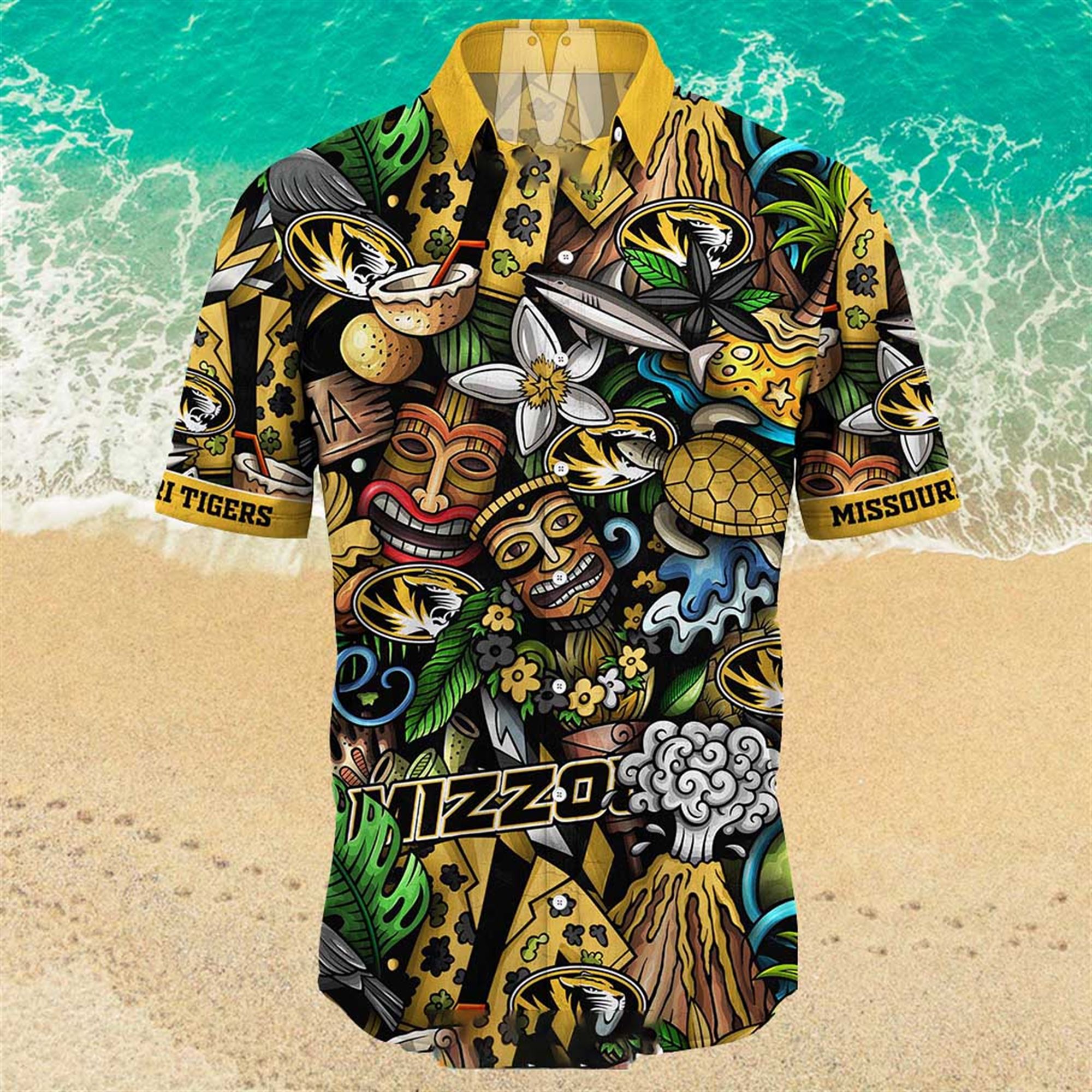 Missouri Tigers Ncaa Mens Floral Special Design Hawaiian Shirt