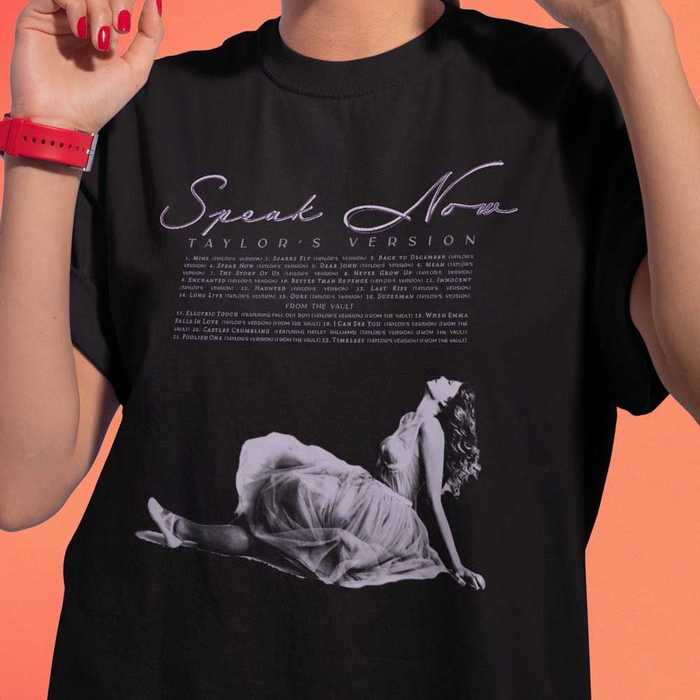 Speak Now Taylor’s Vesion Track List T-shirt