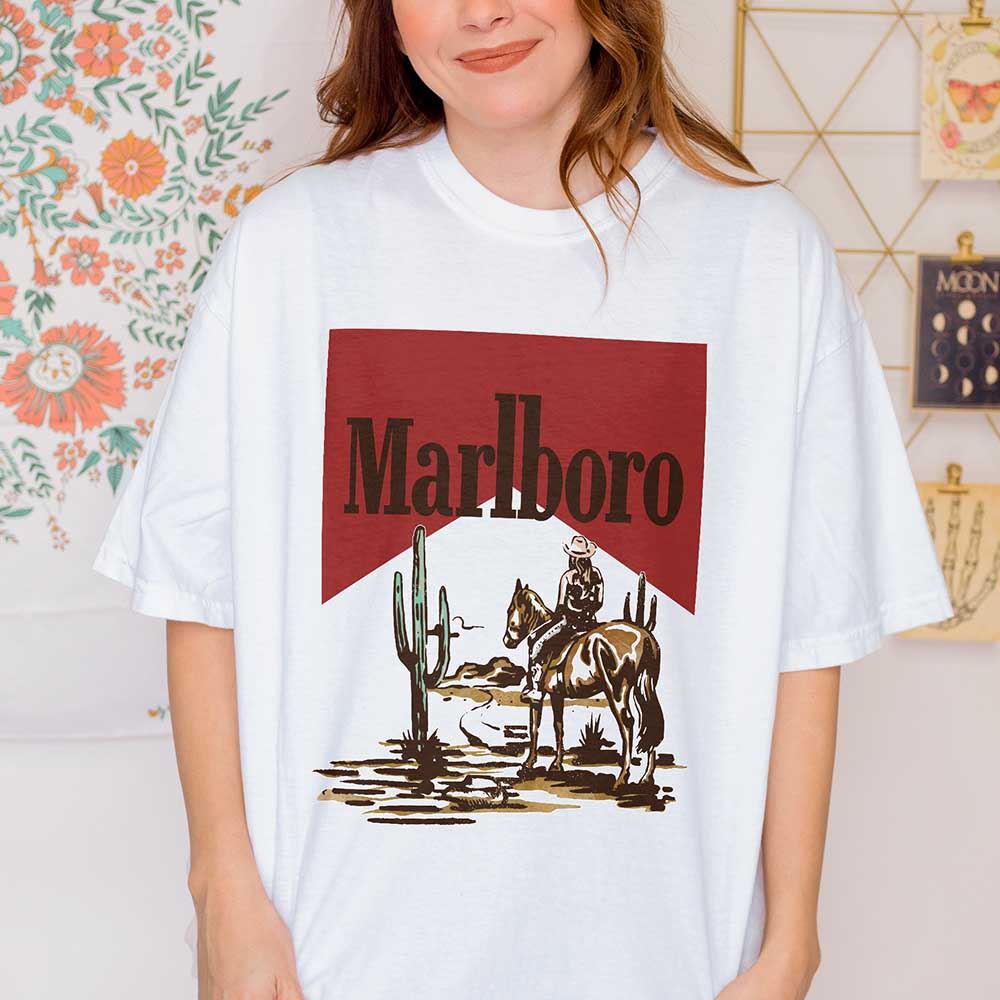 Vintage Marlboro Cowboy Wild West Shirt