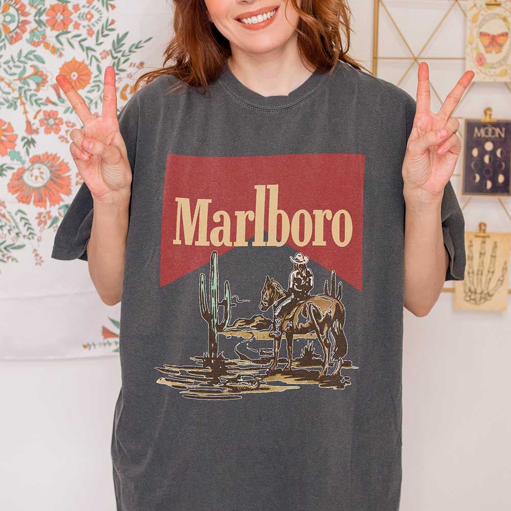 Vintage Marlboro Cowboy Wild West Shirt Vintage Marlboro Cowboy Wild West Shirt