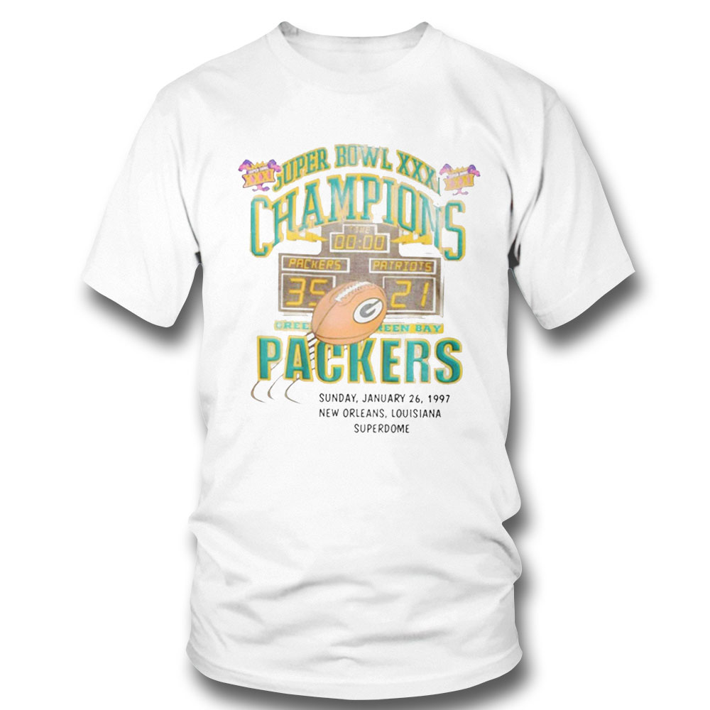 Aj Dillon T-shirt Super Bowl Xxxi Champions Green Bay Packers