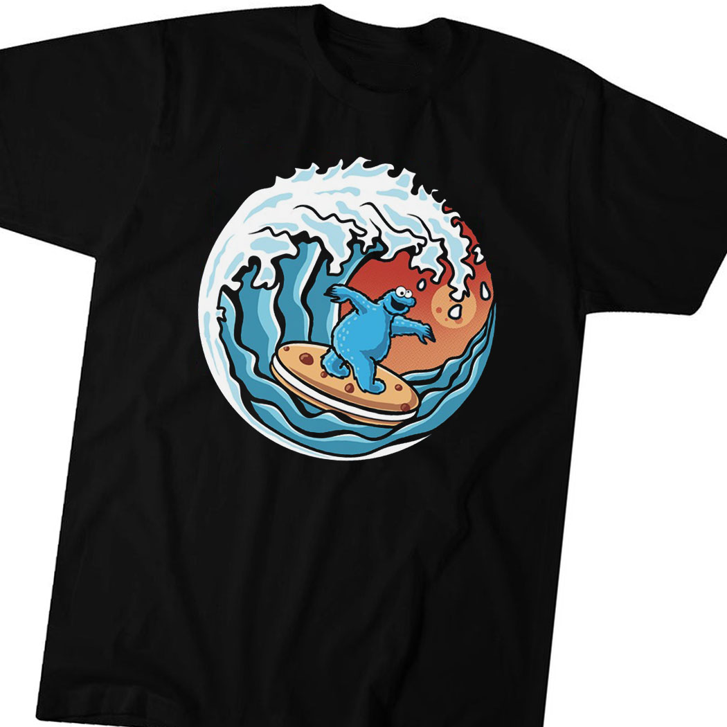 Cookie Surfing Sesame Street Shirt