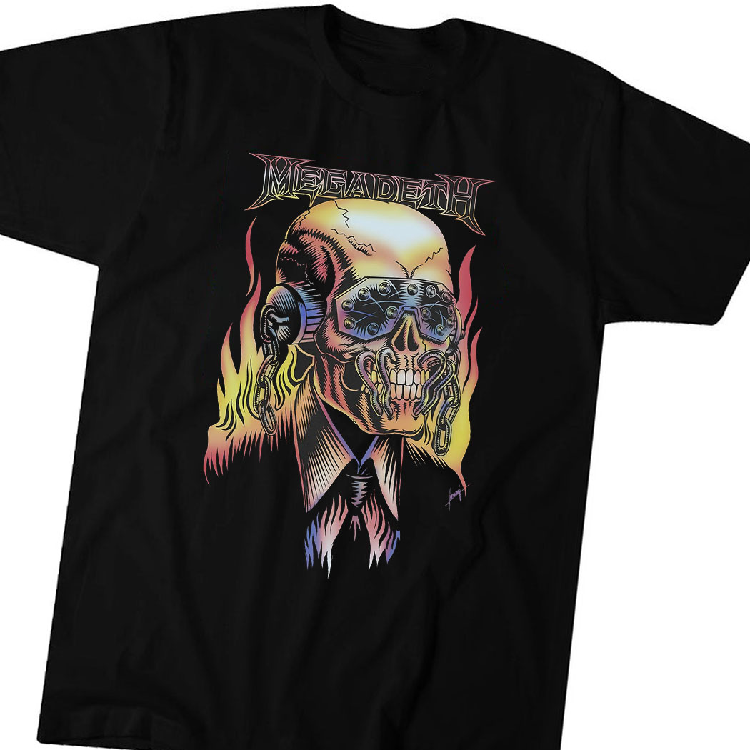 Megadeth Flaming Vic Shirt