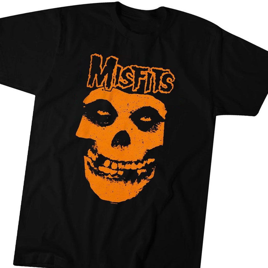 Misfits Orange Fiend Skull T-shirt