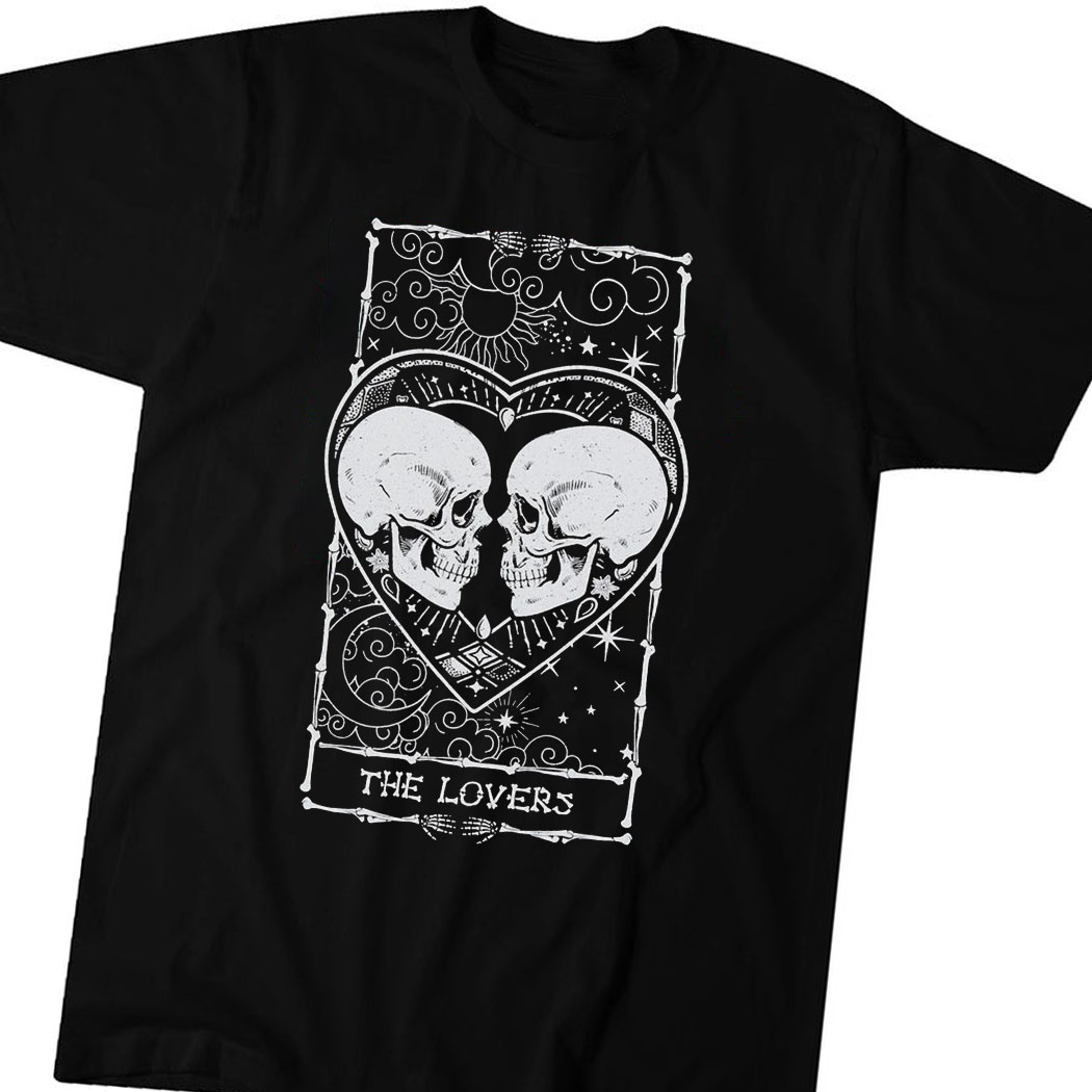 The Lovers Skulls Tarot Card Shirt