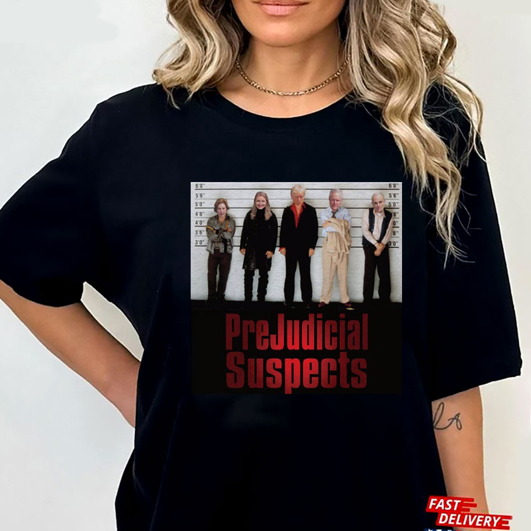 Donald Trump Mugshot Fulton County Jail Prejudicial Suspects T-shirt