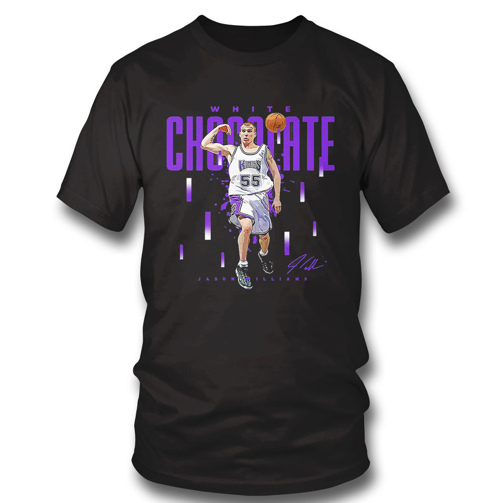 Chocolate Sacramento Kings Jason Williams White Signature Shirt Chocolate Sacramento Kings Jason Williams White Signature Shirt