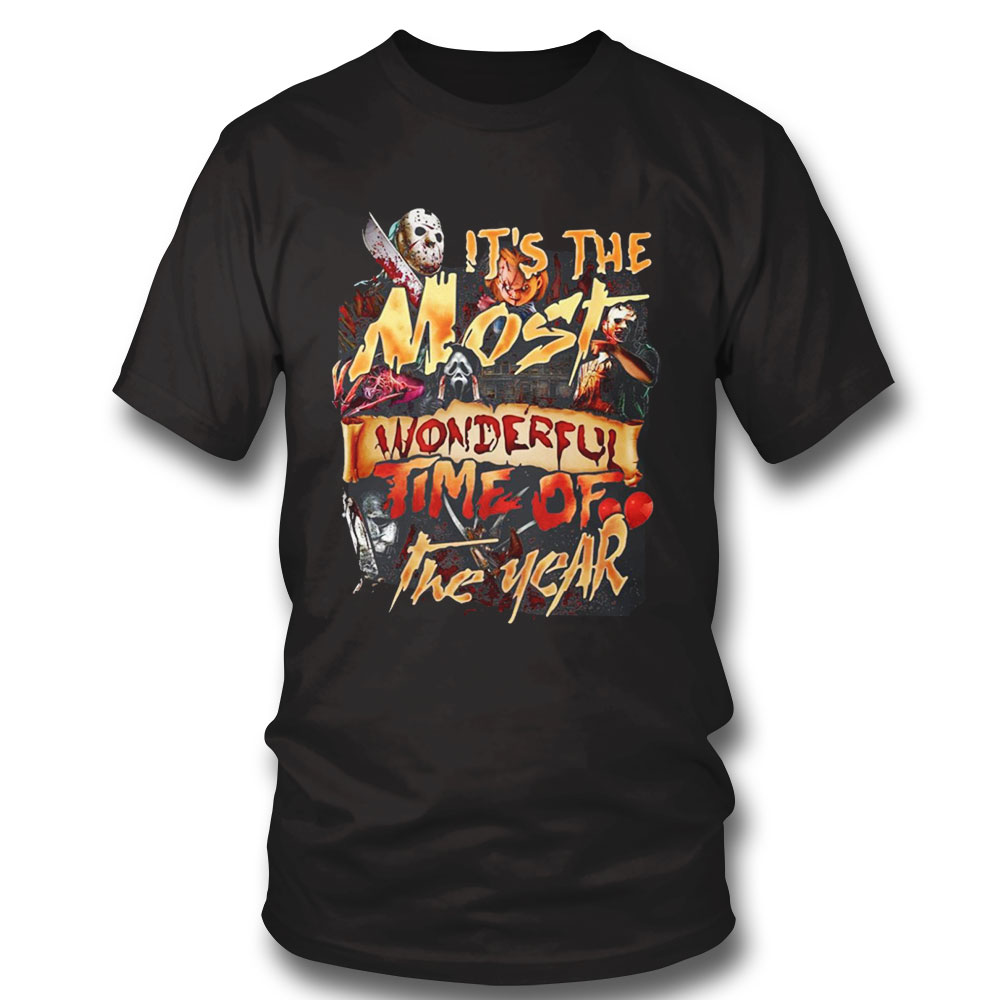 Horror Chracters Halloween It’s The Most Wonderful Time Of The Year Shirt
