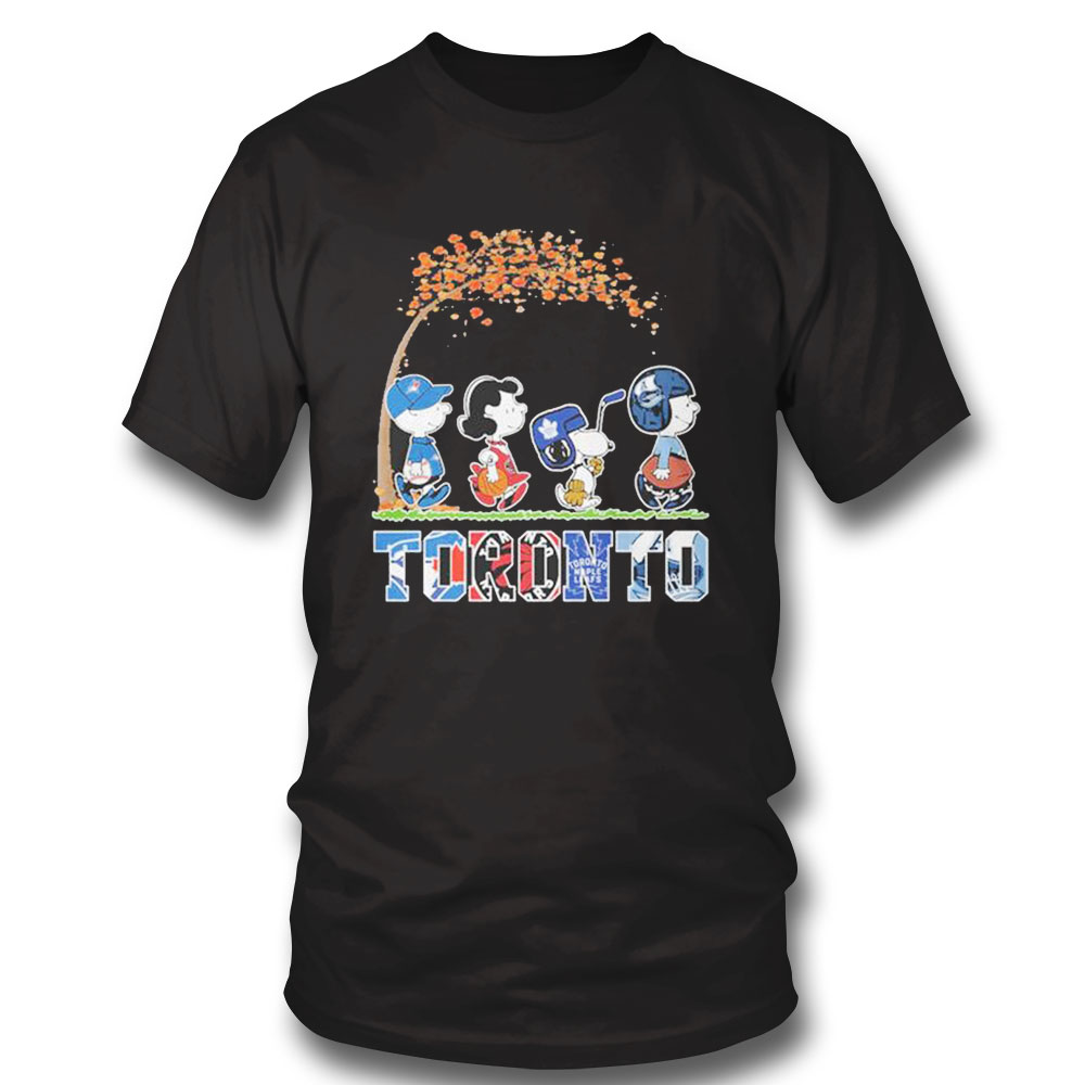 The Peanuts Characters Just A Girl Who Loves Fall And Toronto Shirt