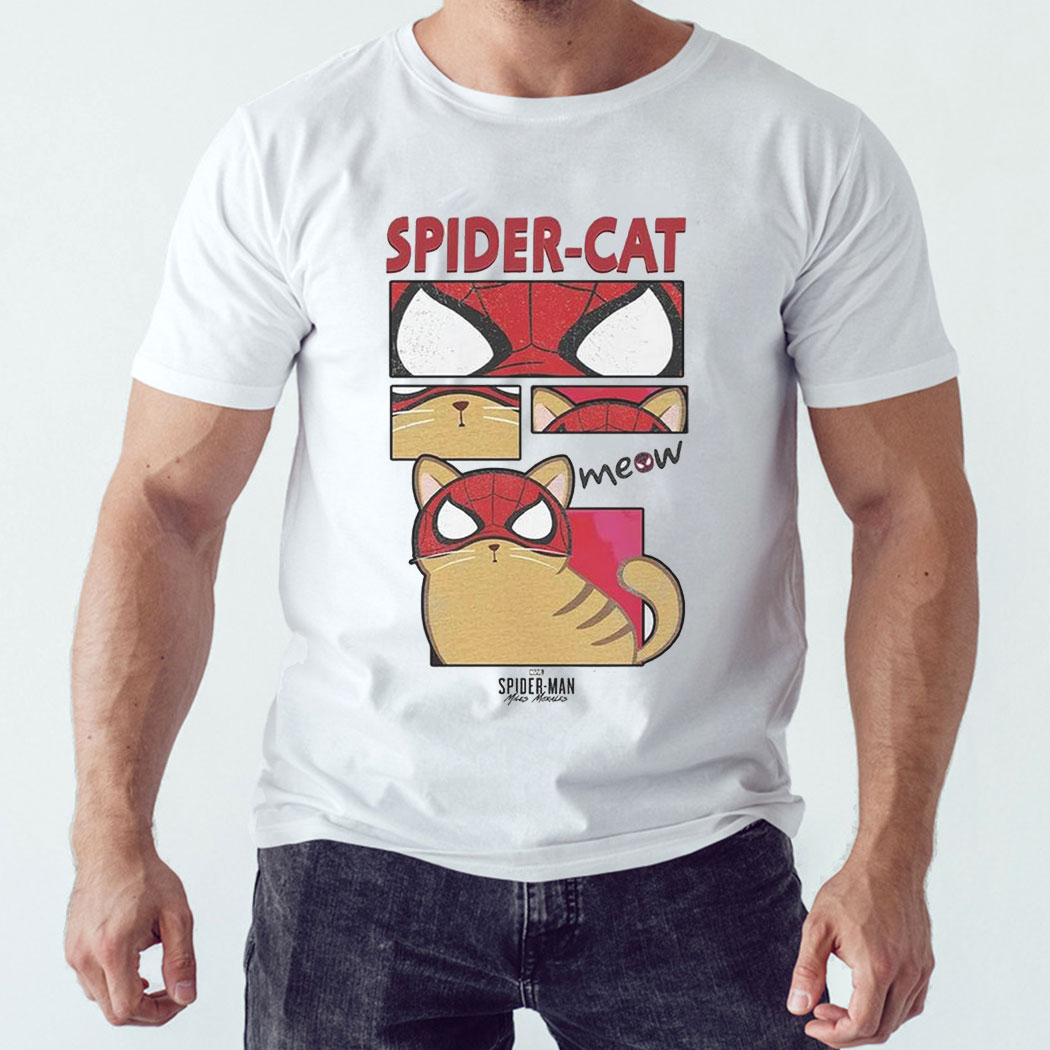 Marvel Spider-man Across The Spider Cat Shirt