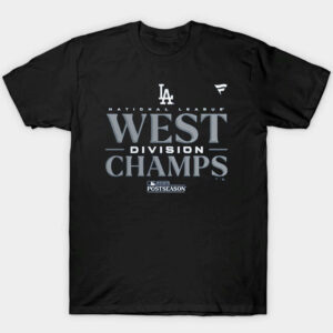 Los Angeles Dodgers 2023 NL West Division Champions National League T-Shirt