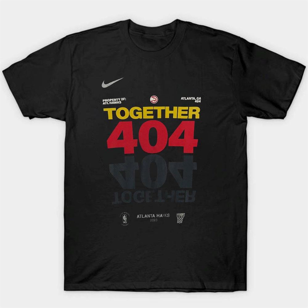 Atlanta Hawks Player Nike Together 404 2023 Nba Playoffs T-shirt