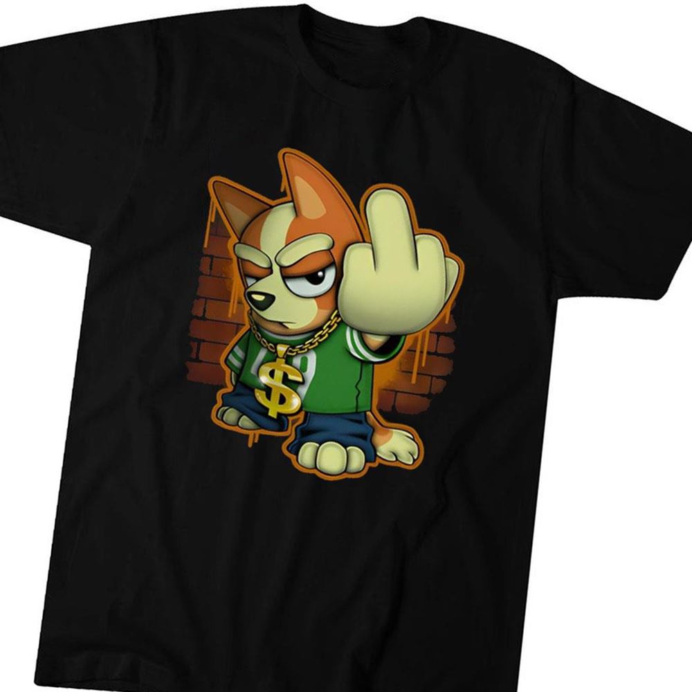 Bluey Blingo Gang Middle Finger Shirt