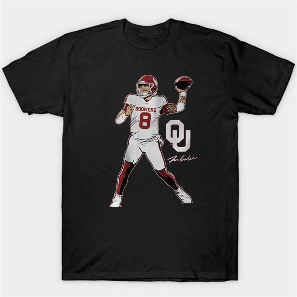 Dillon Gabriel Superstar Pose Oklahoma Football Shrit