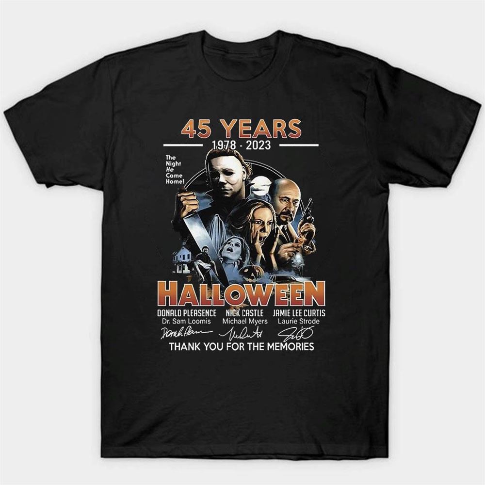 Halloween 45 Years 1978 – 2023 Thank You For The Memories T-shirt