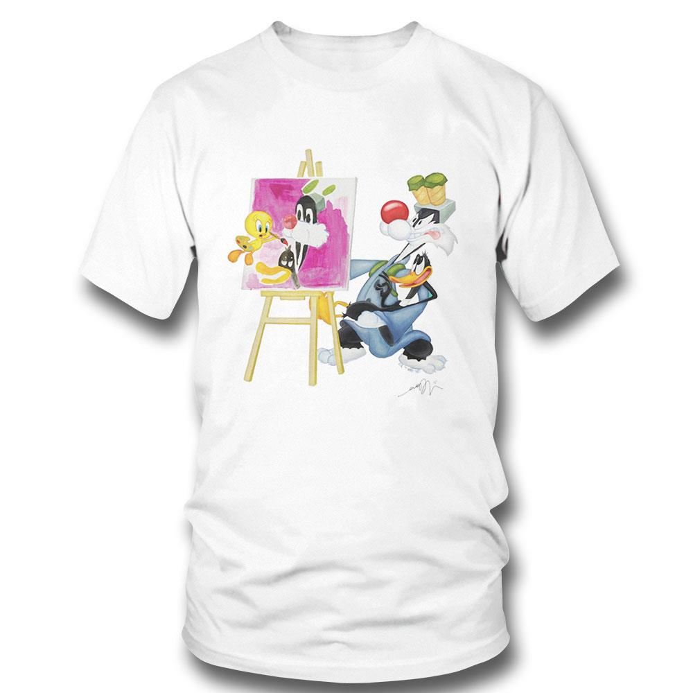 Looney Tunes Tweety Bird Painting Sylvester Shirt