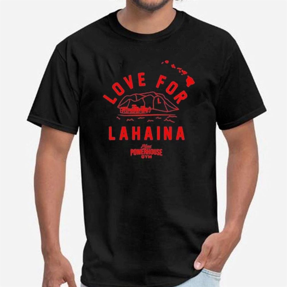 Carlos Penavega Love For Lahaina Maui Powerhouse Gym Tee Longsleeve Shirt